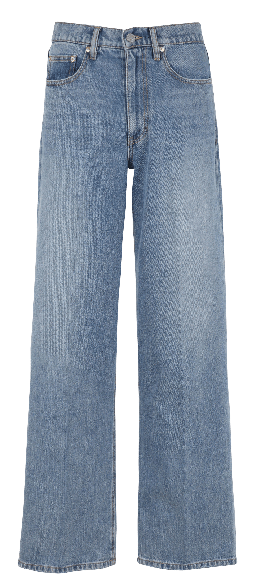 Jean évasé en coton LAB DIP Bleu