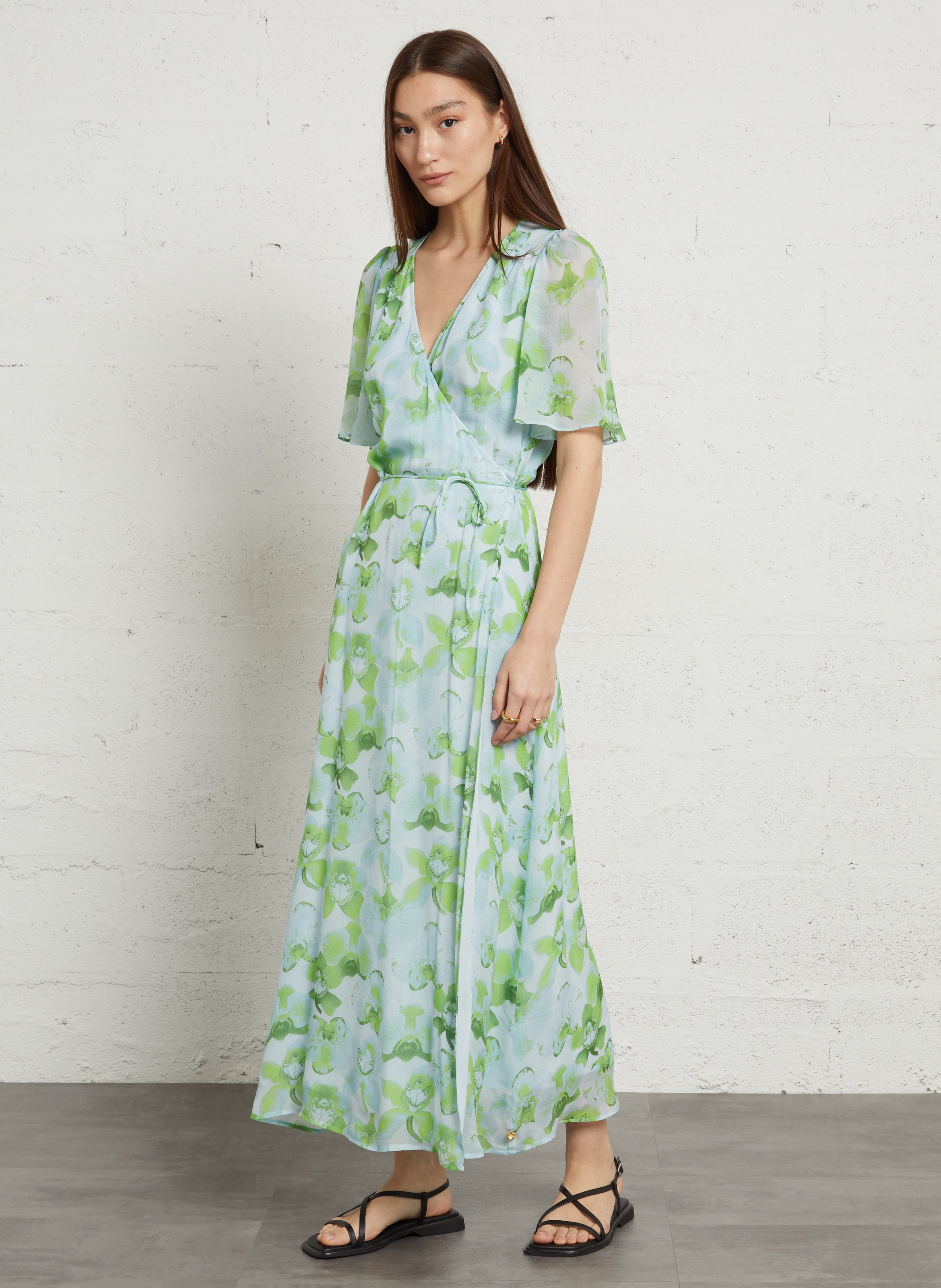 Sandales plates en cuir VAGABOND Noir