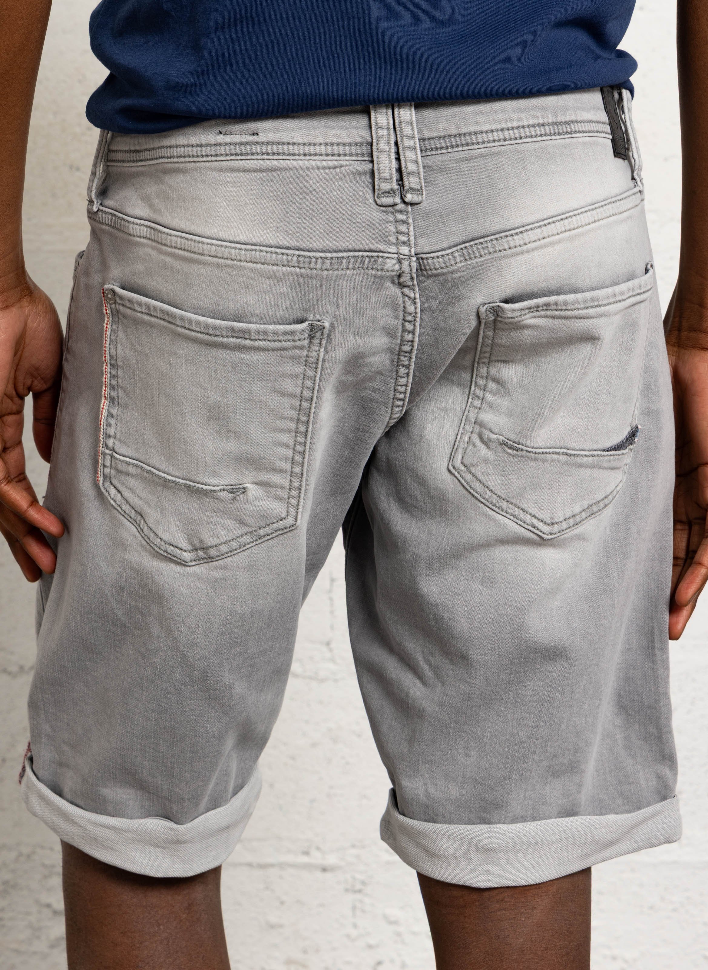 Bermuda en denim LE TEMPS DES CERISES Gris