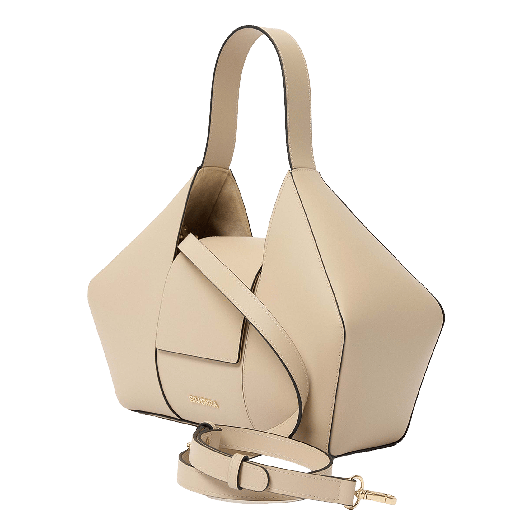 Sac cabas en cuir SIMORRA Beige