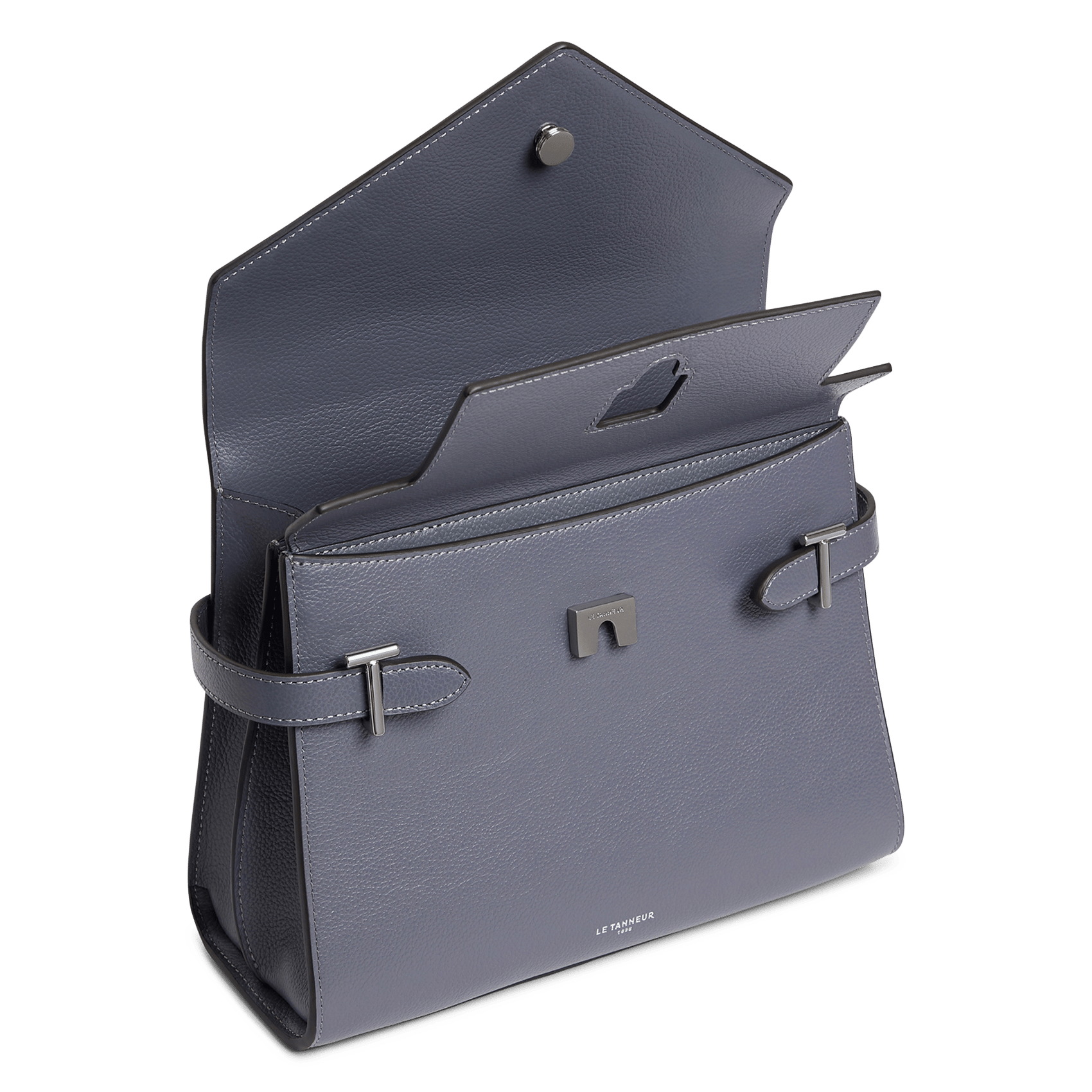 Sac à main en cuir | Bleu LE TANNEUR Femme