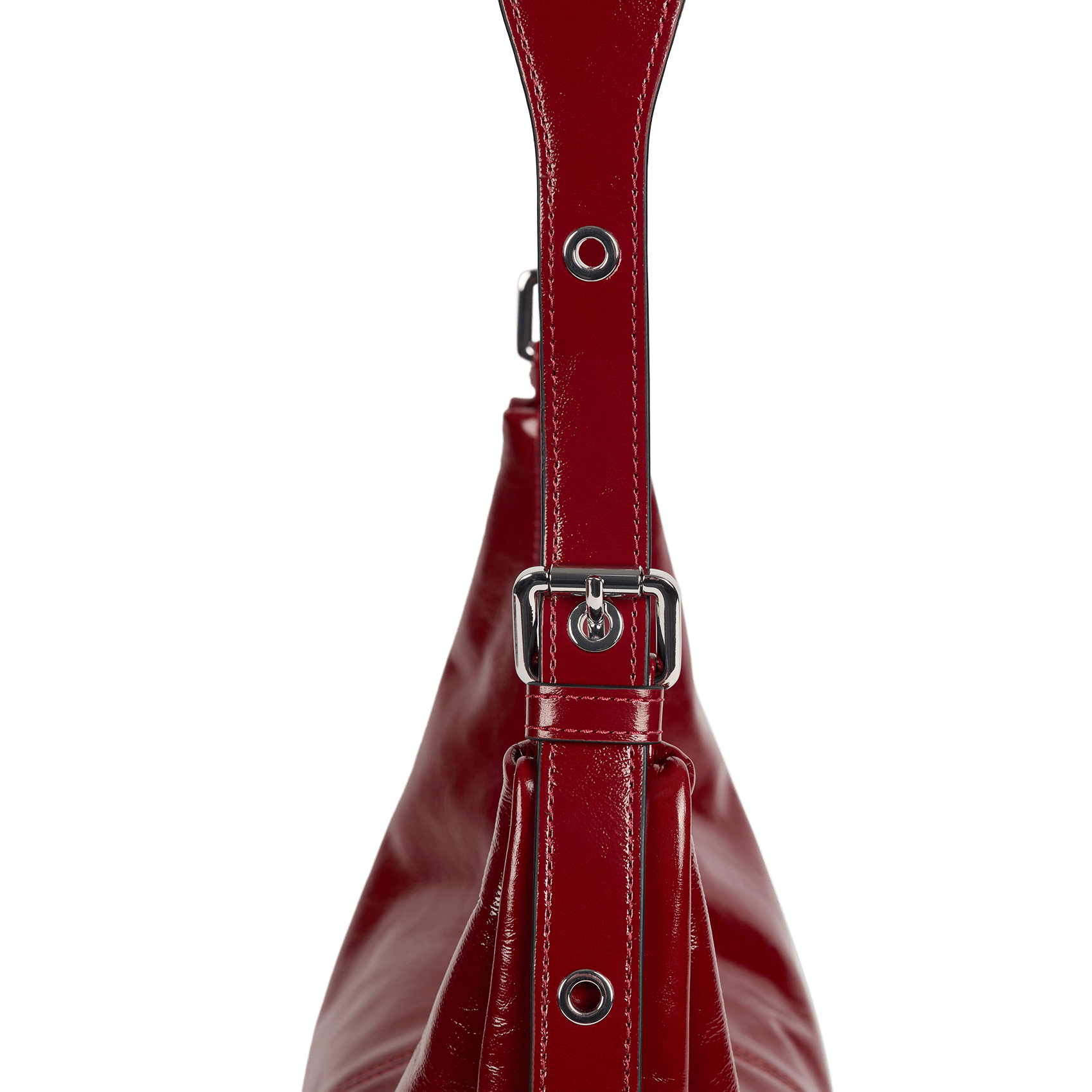 Sac porté épaule en cuir NAT & NIN Rouge