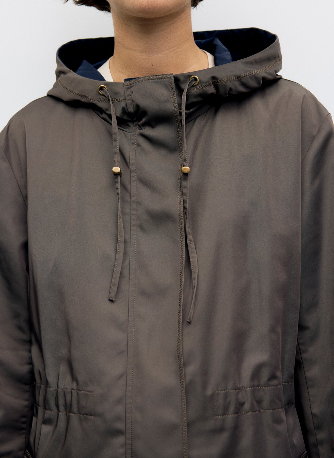 Gerade geschnittener Kapuzenparka GERARD DAREL Braun