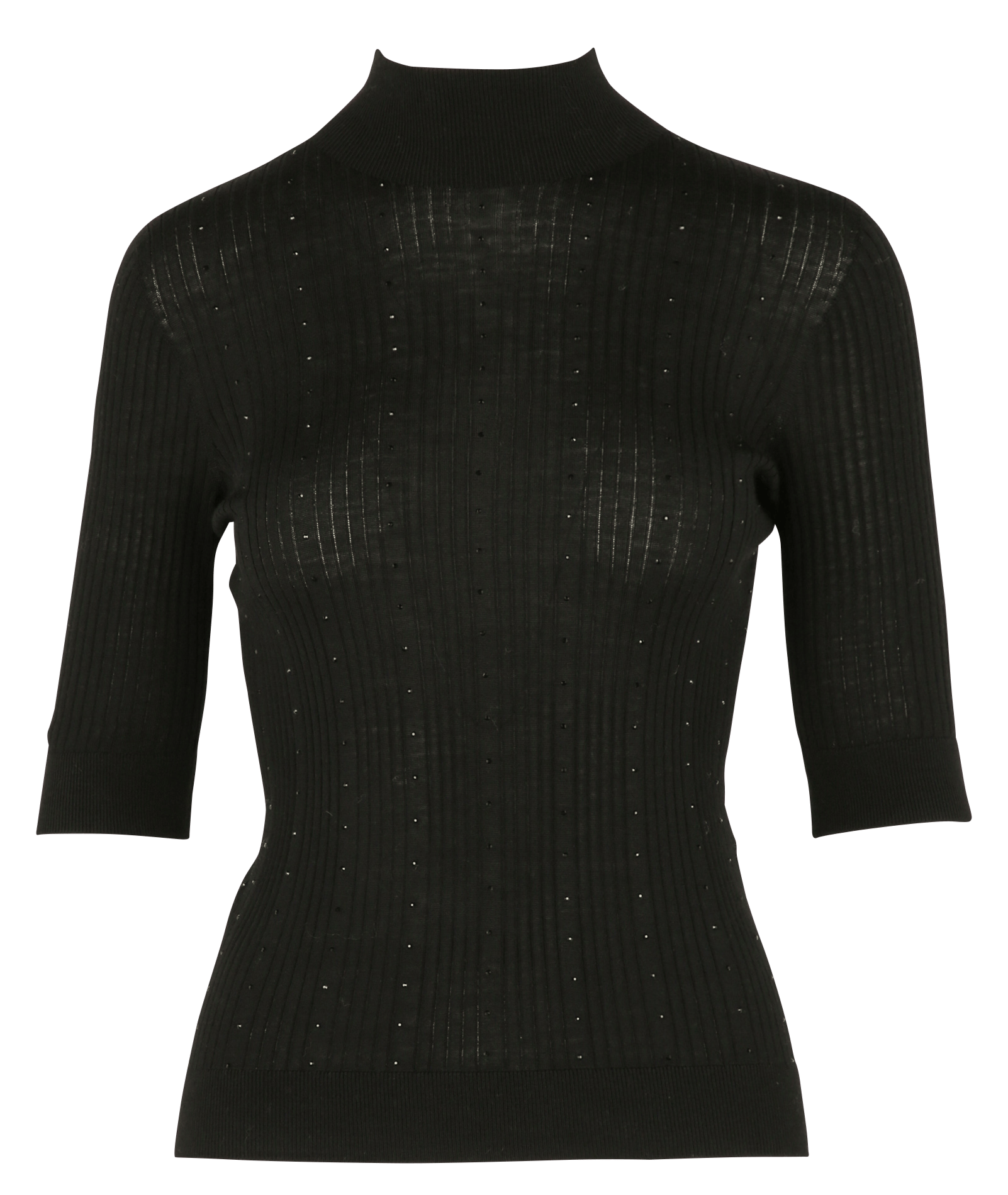 Kurzarm-Top mit Strass in Wolle LIU JO