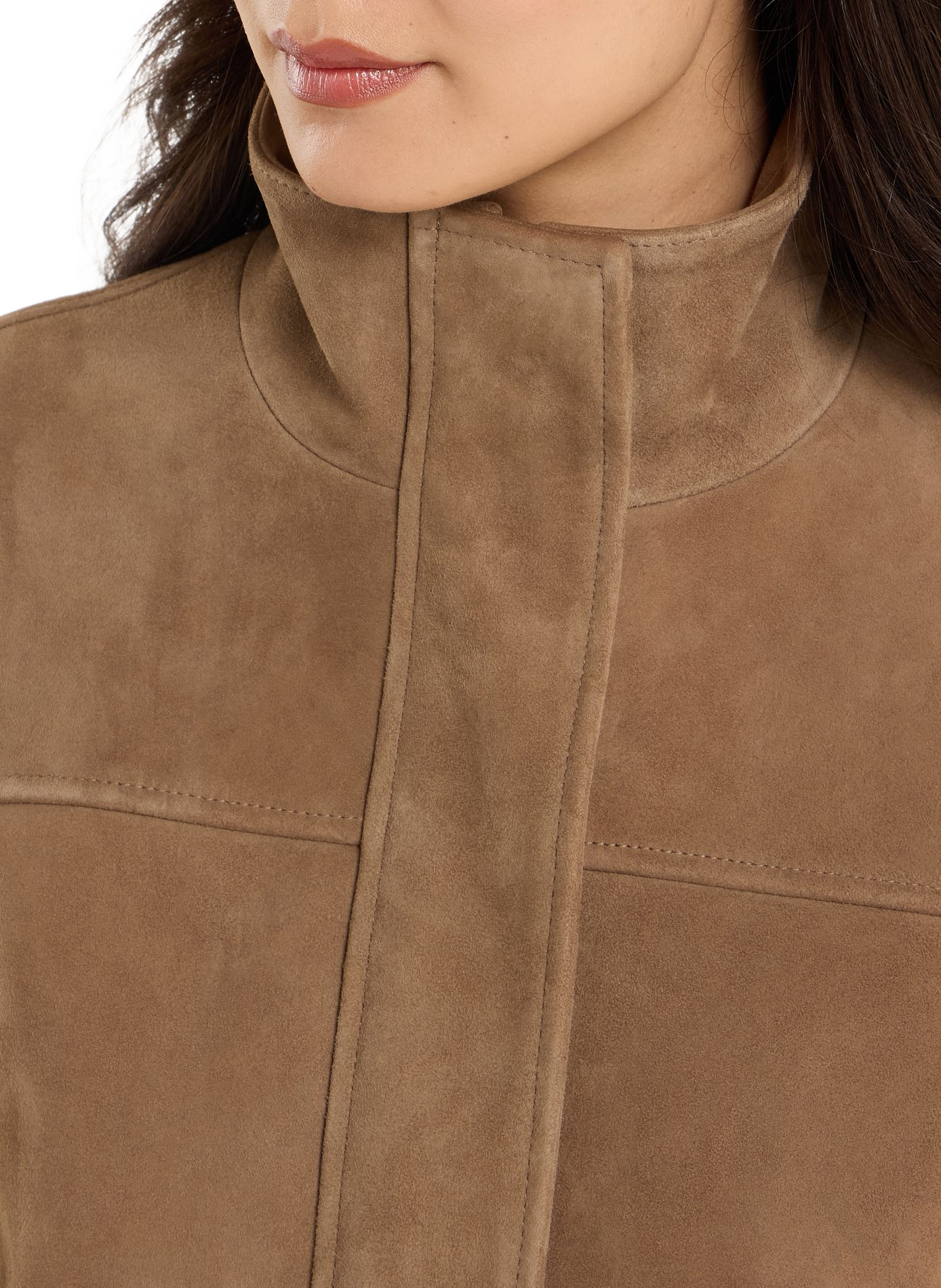 Puffy Hem Leather Badra Jacket SAISON 1865 Brown
