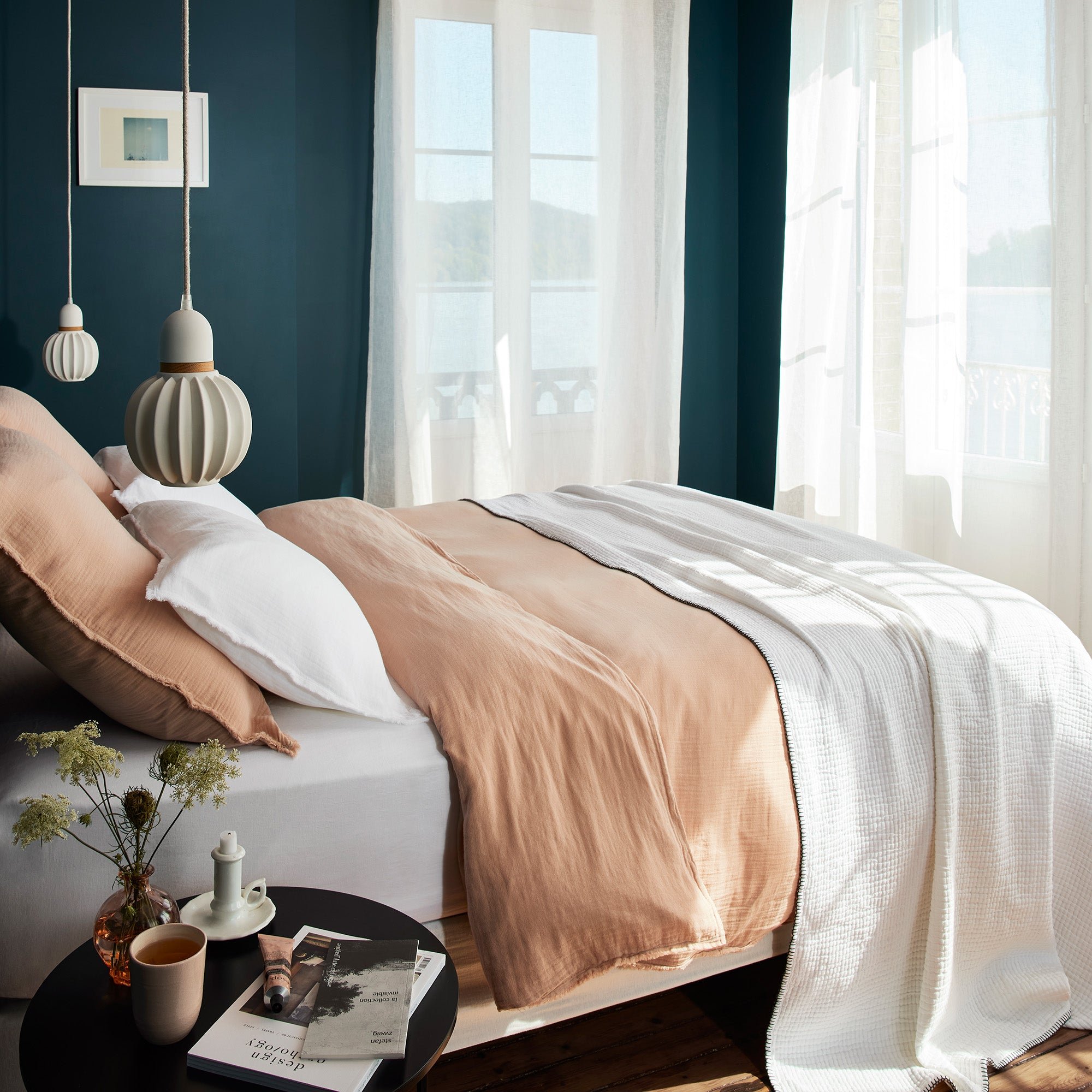 LOU - Cotton duvet cover MADURA