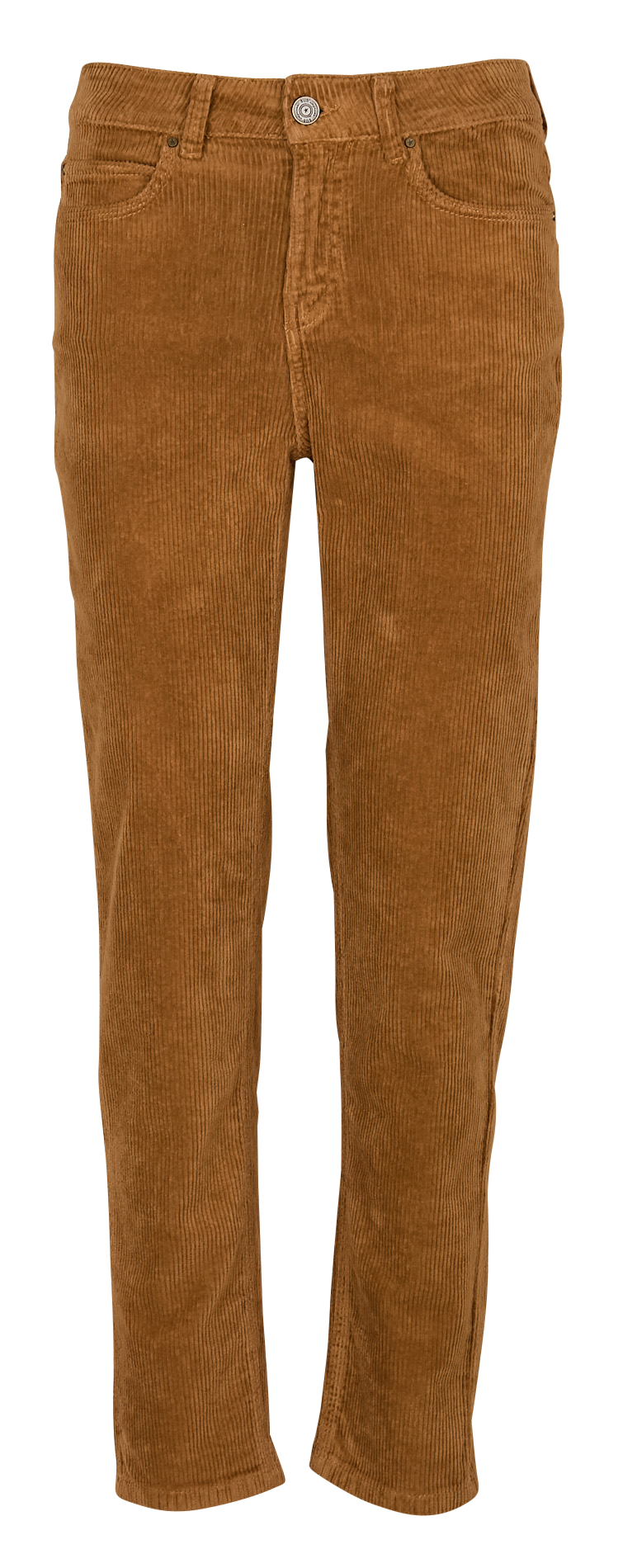 Pantalon droit velours côtelé en coton stretch  SUD EXPRESS Beige