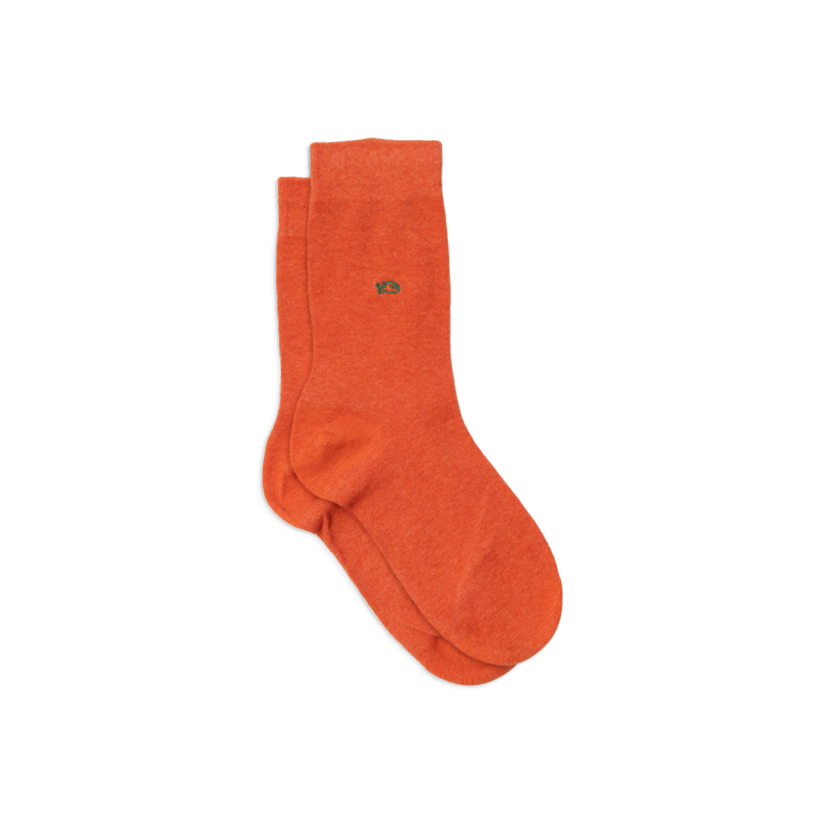 Solid combed cotton socks BILLYBELT Orange