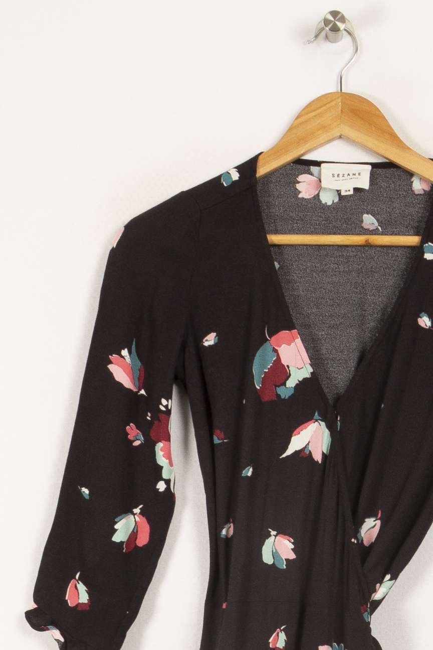 Short dress - sézane SEZANE - Seconde main Black