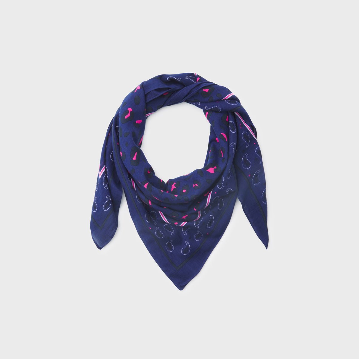 Organic cotton scarf Blue