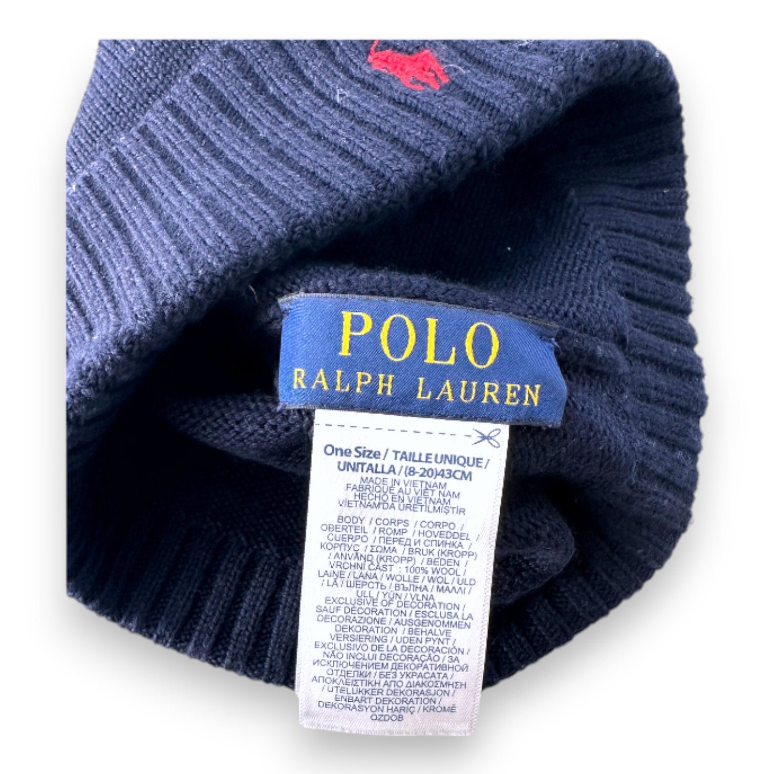 Blue child's beanie - 4 years POLO RALPH LAUREN - Seconde Main Blue