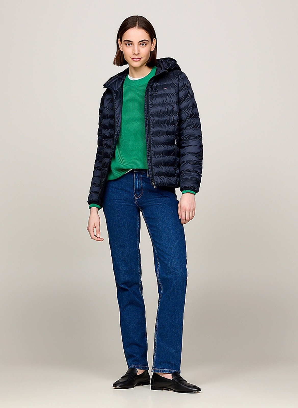 Doudoune à capuche TOMMY HILFIGER Bleu