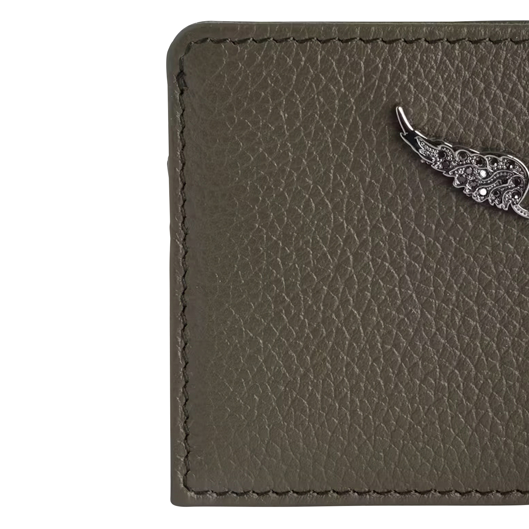 Porte cartes en cuir ZADIG&VOLTAIRE Vert