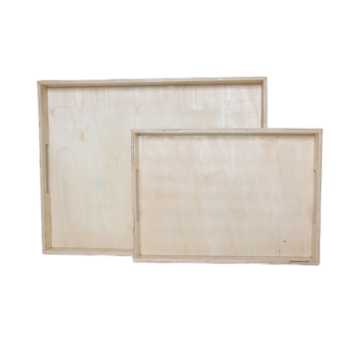 Set of 2 plywood trays FACTORY Beige