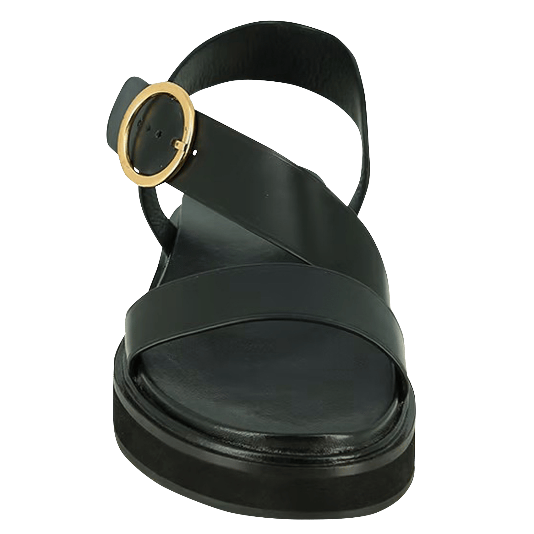 Fabia leather wedge sandals JONAK Black