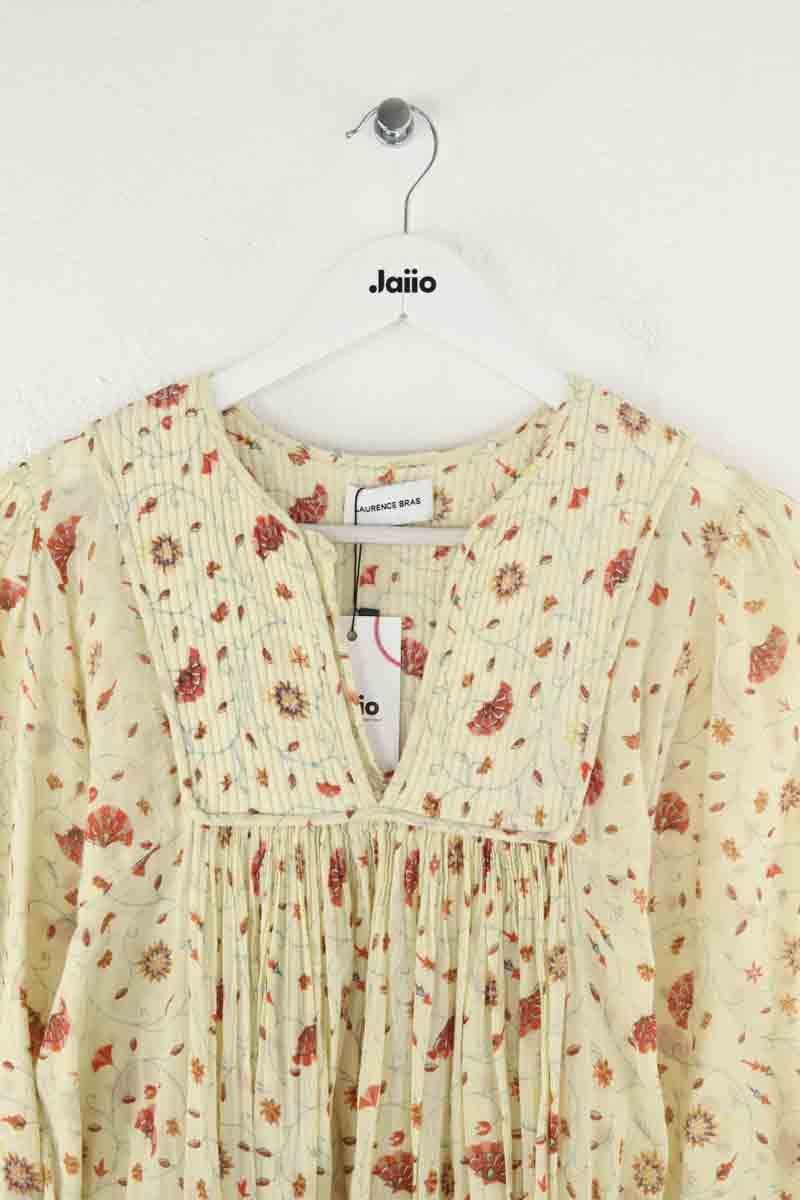 Cotton dress LAURENCE BRAS - Seconde Main Yellow