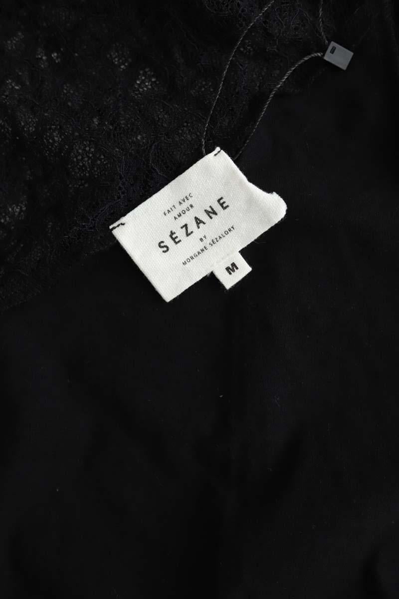 Cotton T-shirt SEZANE - Seconde main Black
