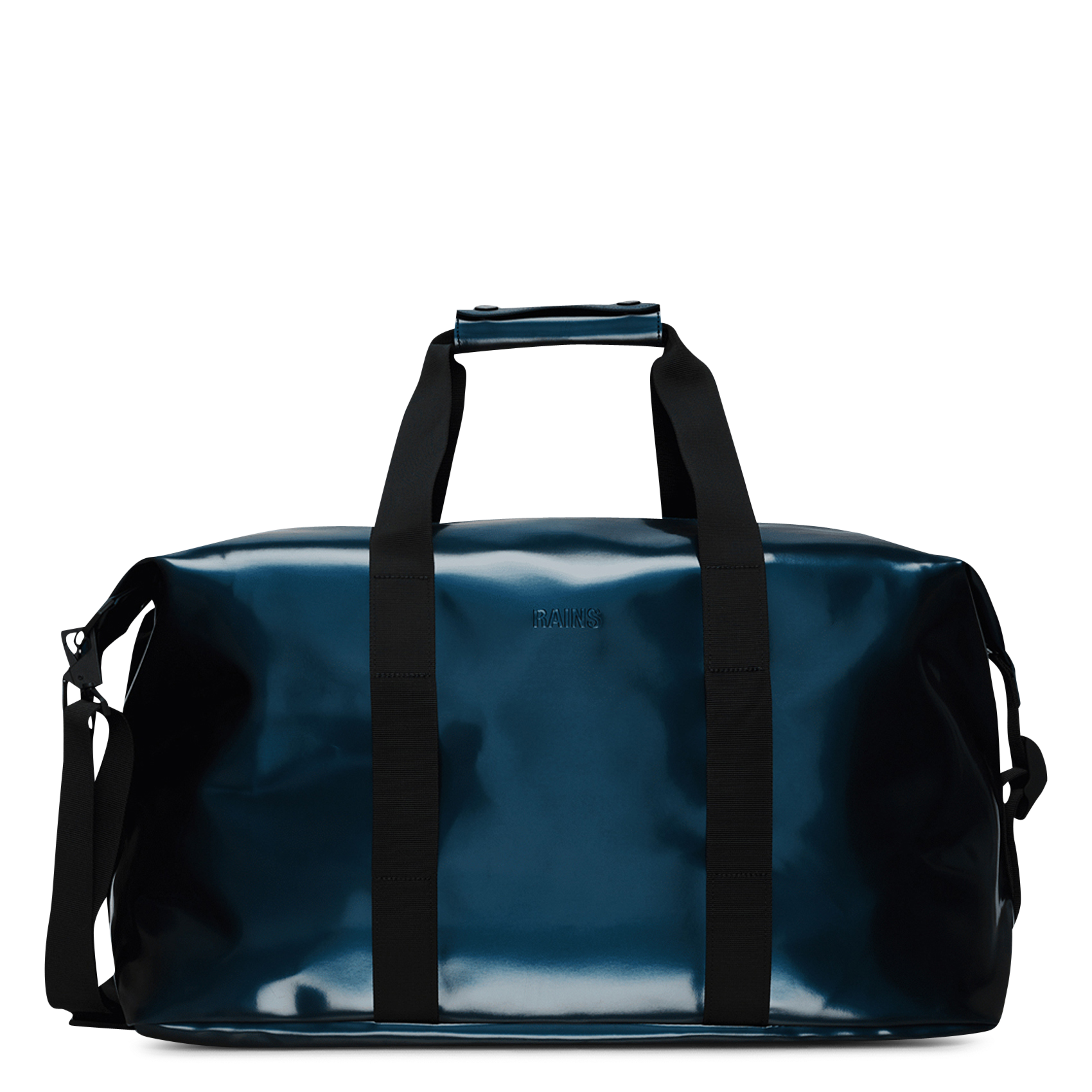 Faux-leather weekend bag RAINS Blue