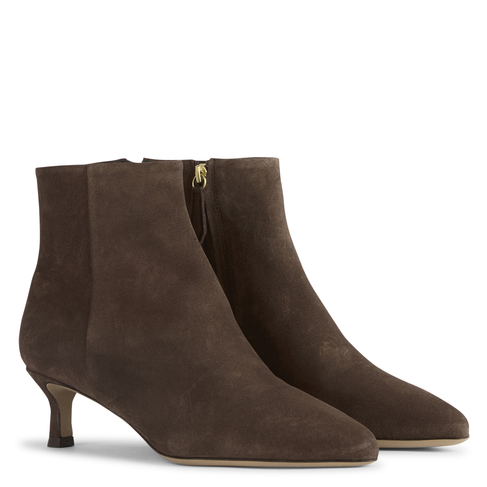 Suède enkellaarzen RIVECOUR Brown