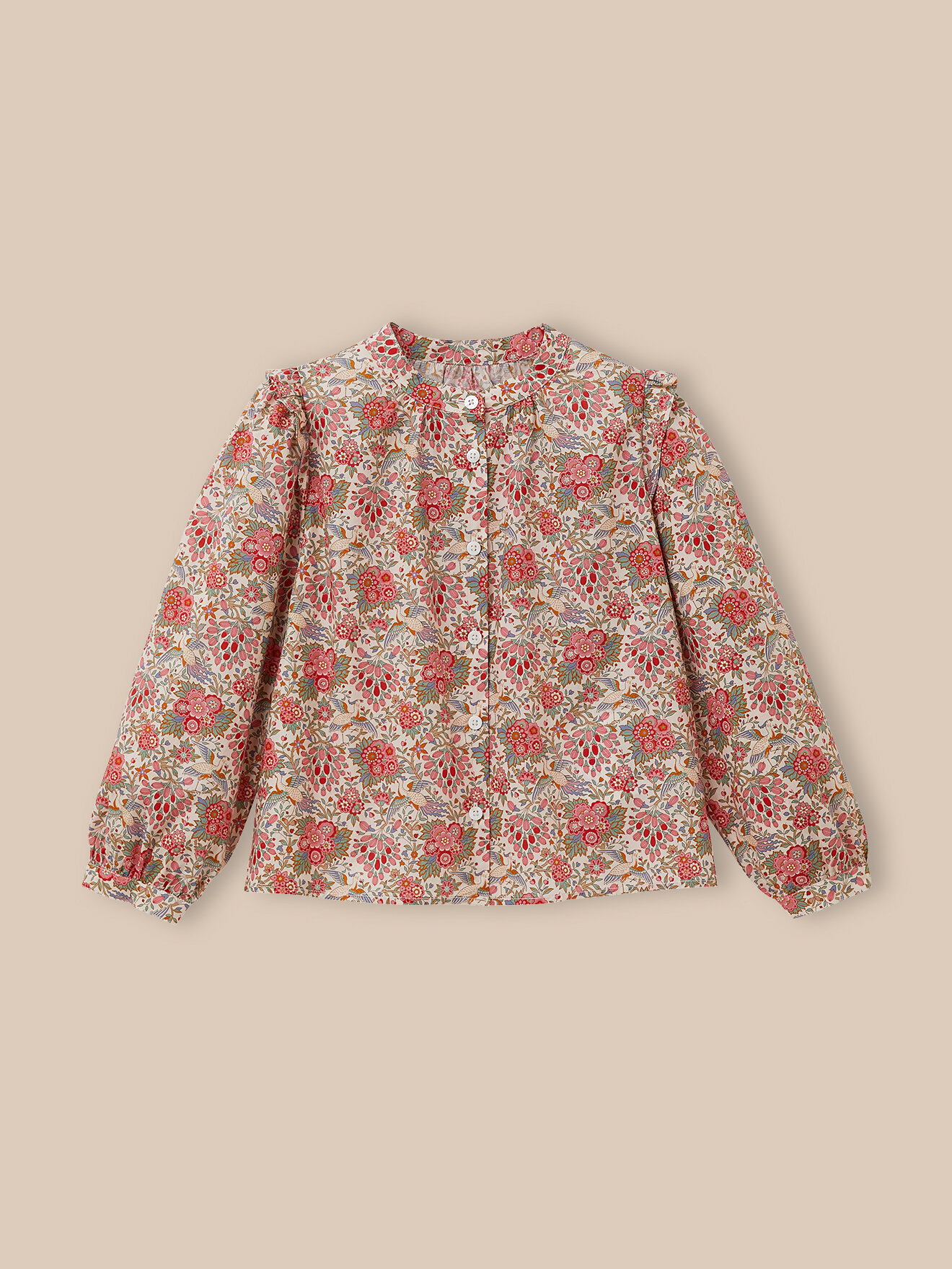 Dante Liberty Fabric Shirt CYRILLUS Pink
