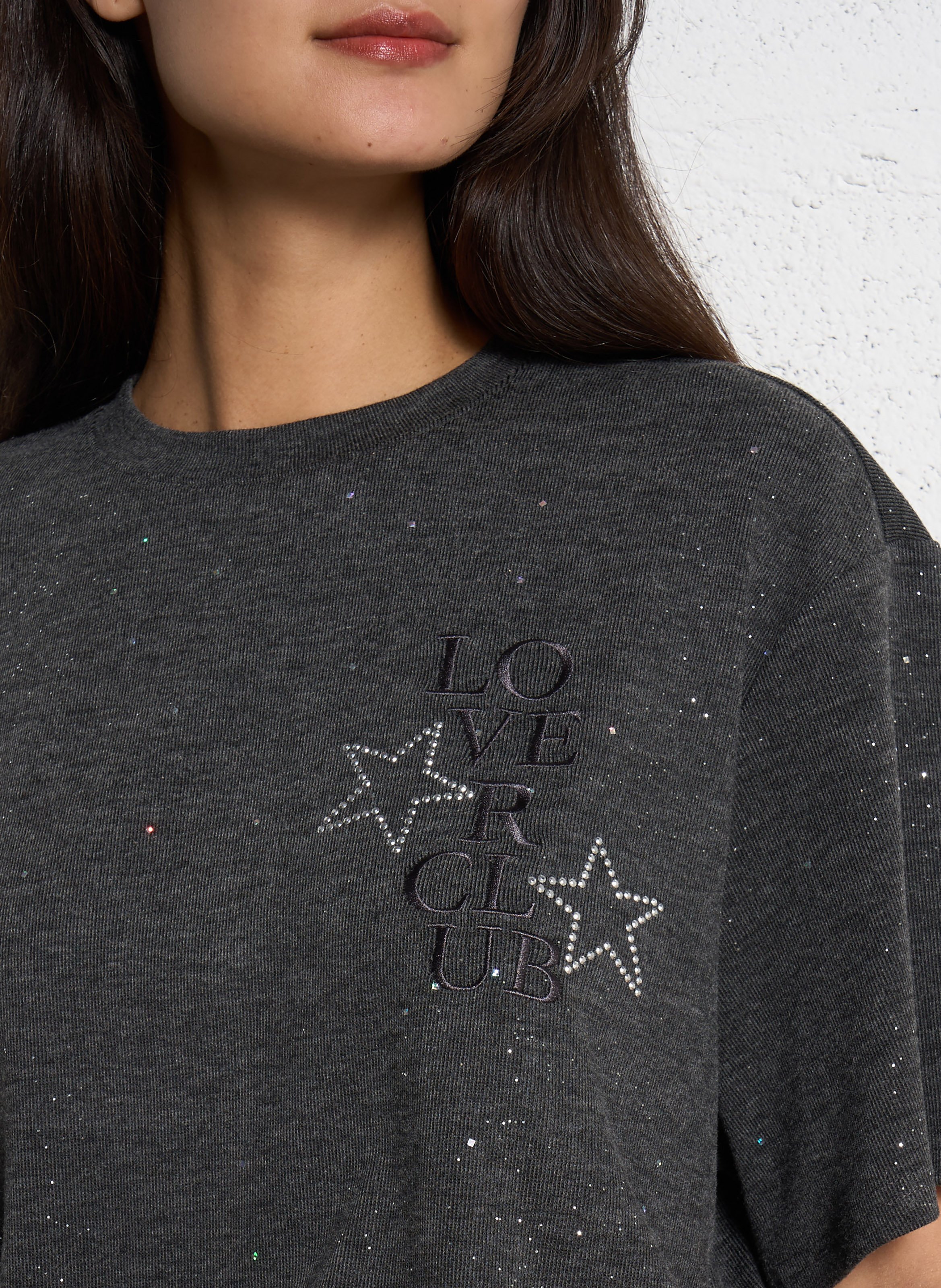 Camiliday round-neck sleeveless cotton top BERENICE Grey