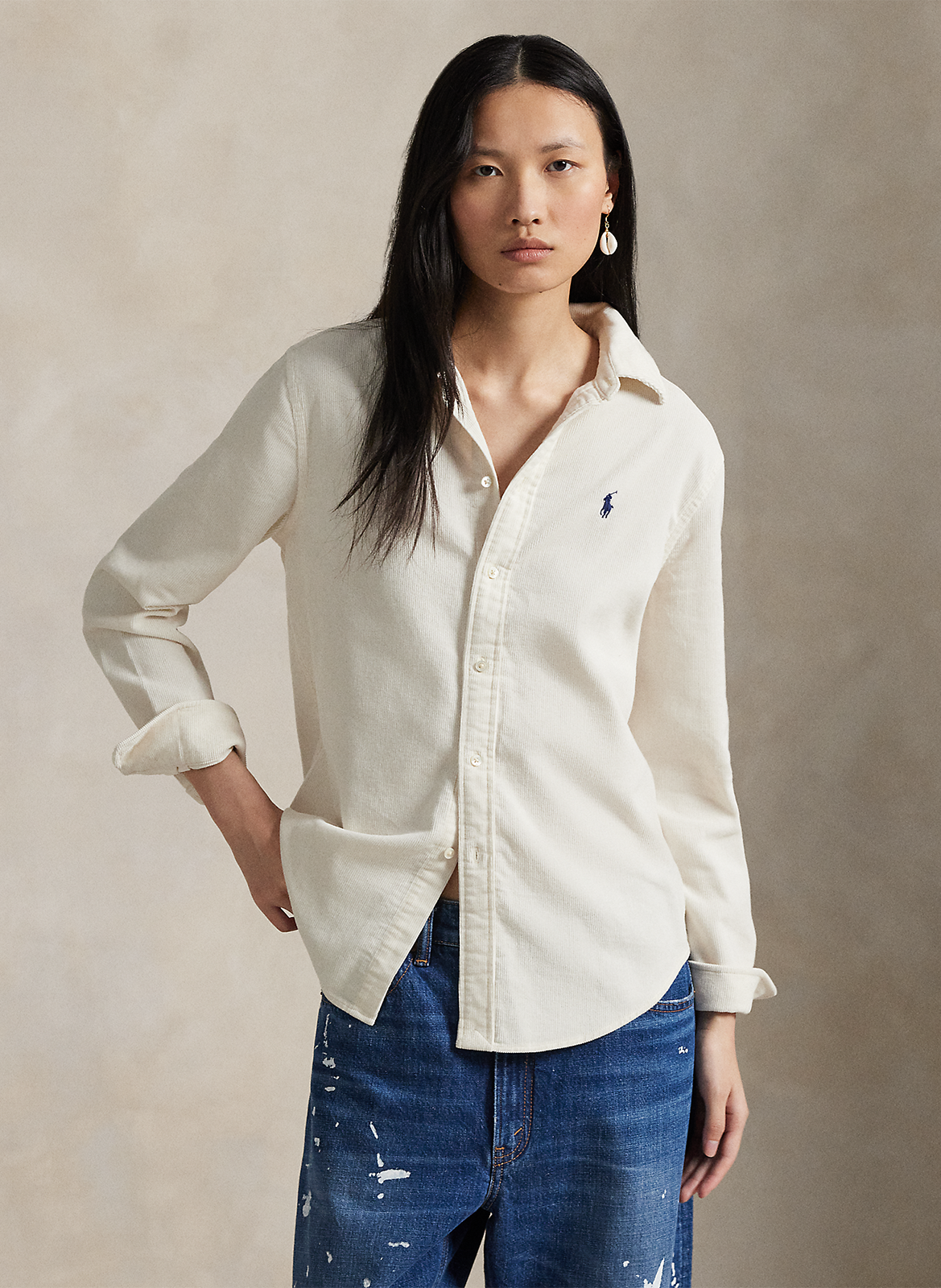 Chemise col classique POLO RALPH LAUREN Beige