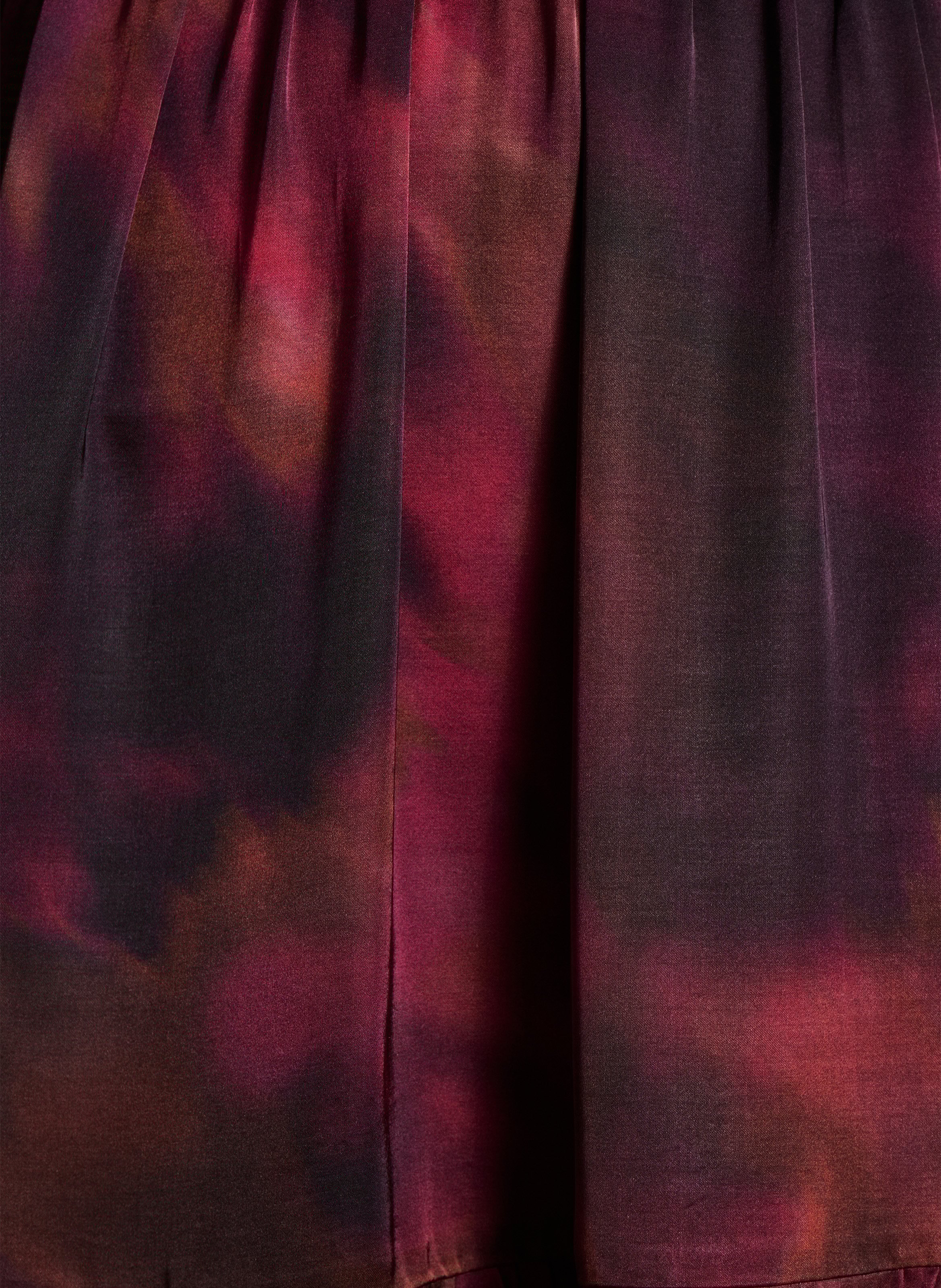 Robe midi col V LA FEE MARABOUTEE Red