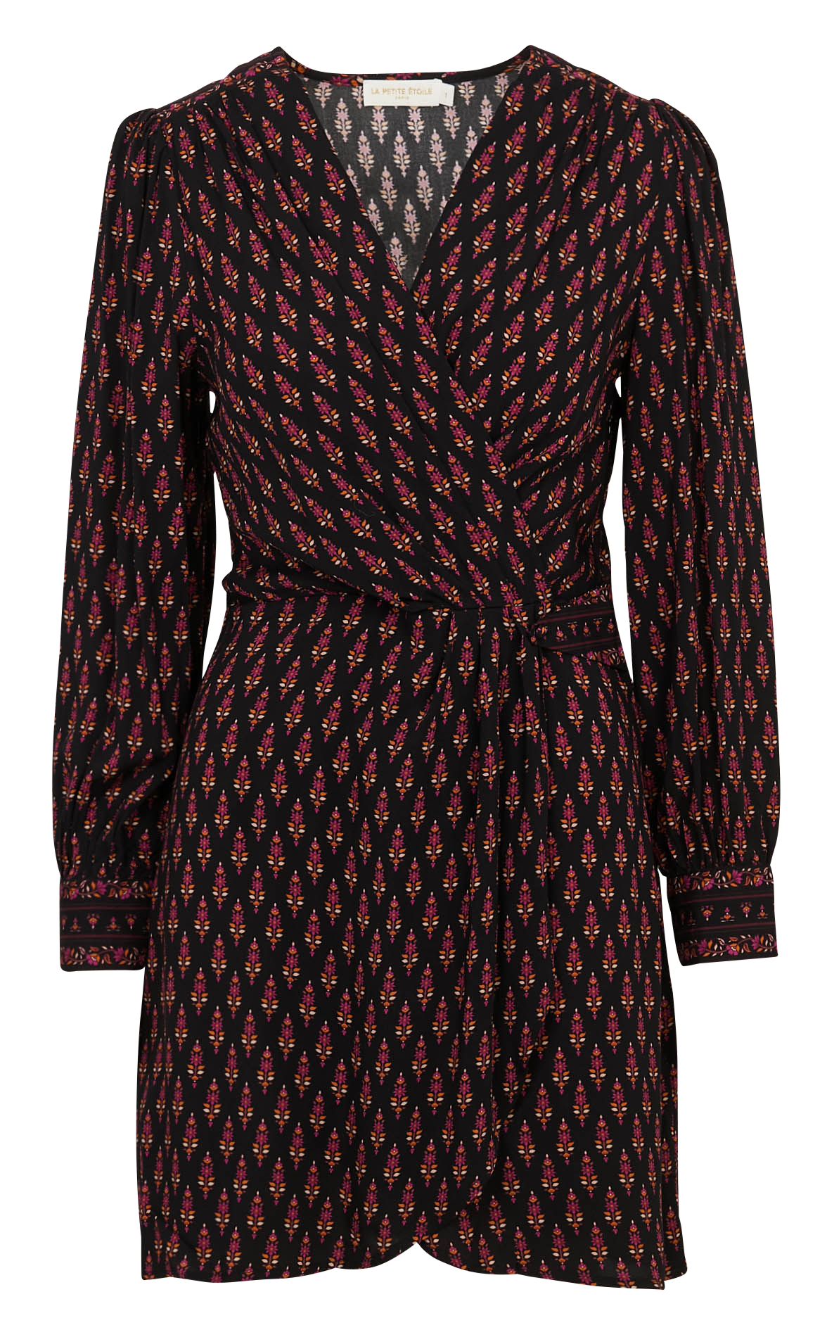 Halflange, getailleerde jurk met V-hals LA PETITE ETOILE Veelkleurig