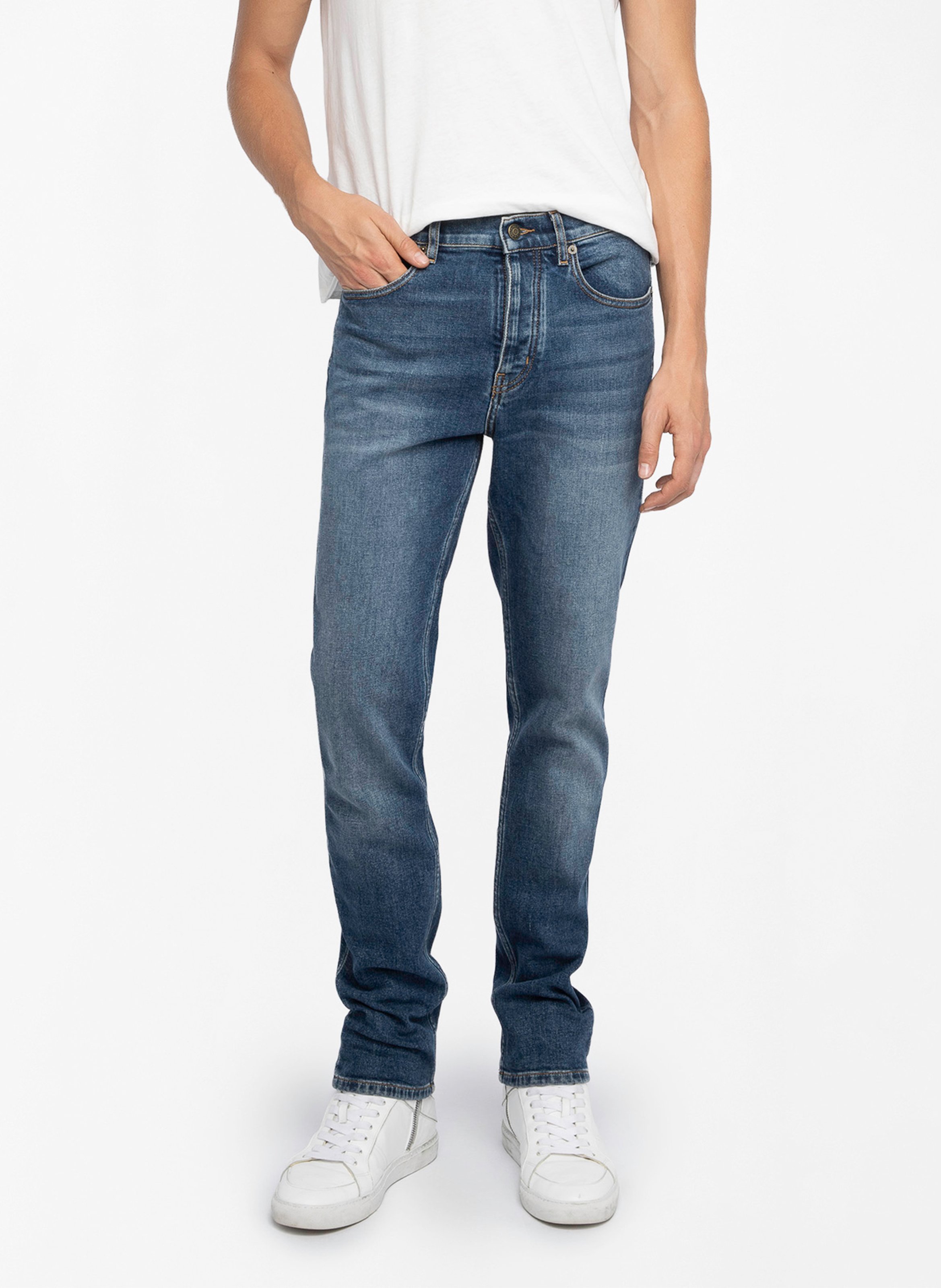Slimfit-Jeans aus Stretch-Baumwolle ZADIG&amp;VOLTAIRE Blau