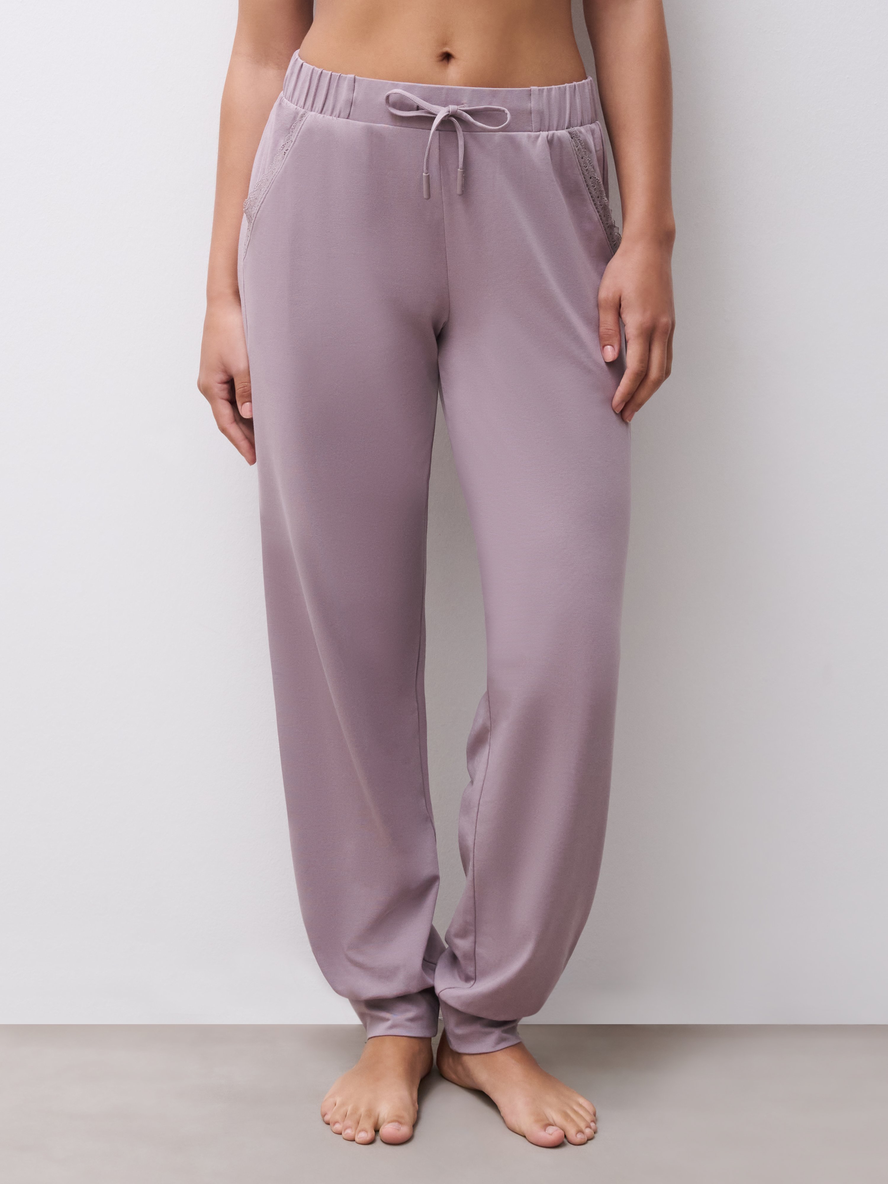 Lace trousers  CHANTELLE Purple