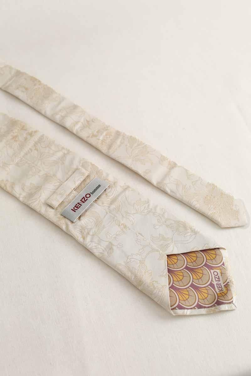 Tie KENZO - SECONDE MAIN Beige