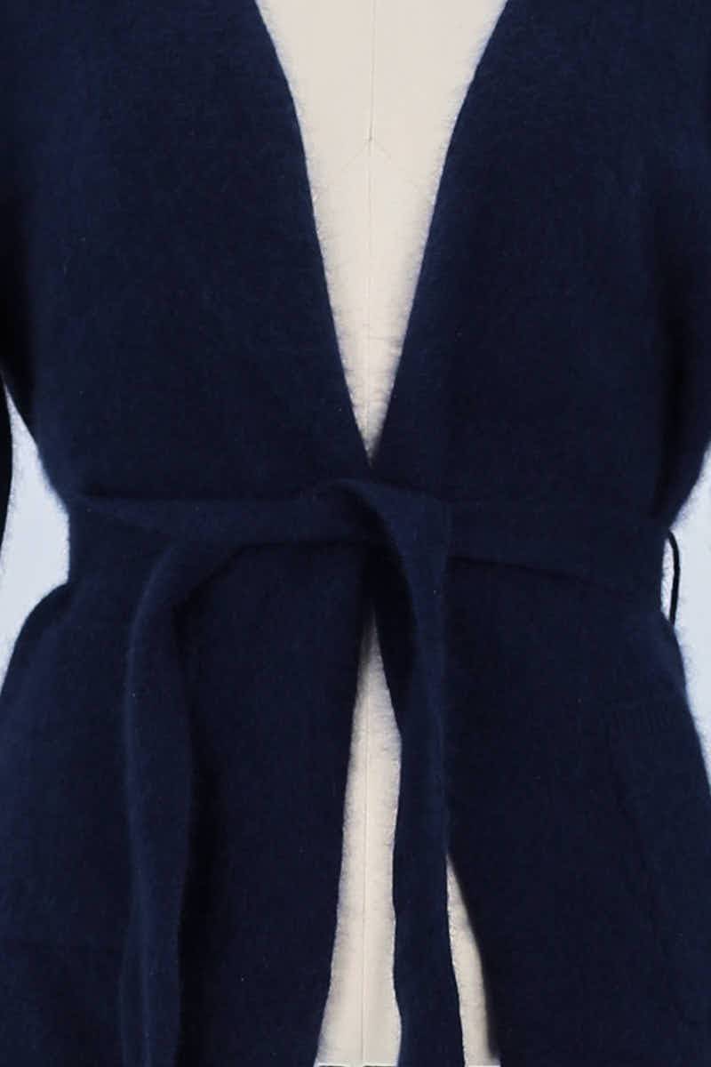 Cardigan MAJESTIC FILATURES - SECONDE MAIN Blue