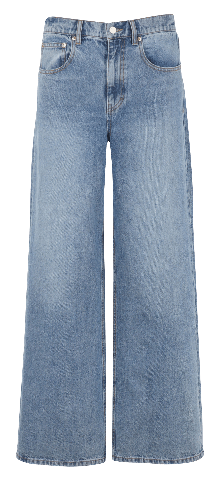 Jean évasé en coton LAB DIP Bleu