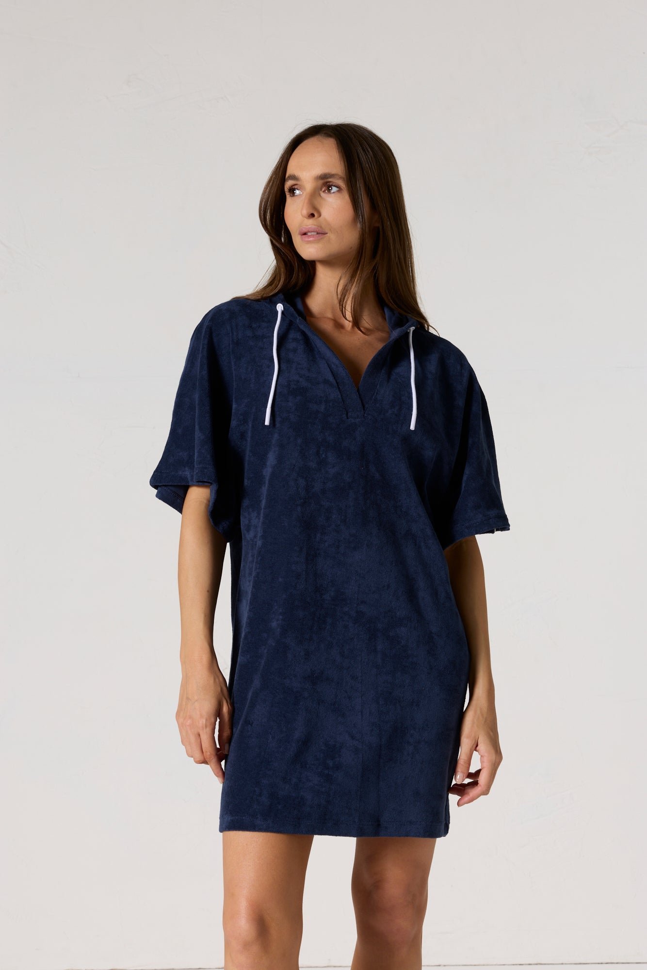 Robe éponge à capuche pearl JOTT Bleu