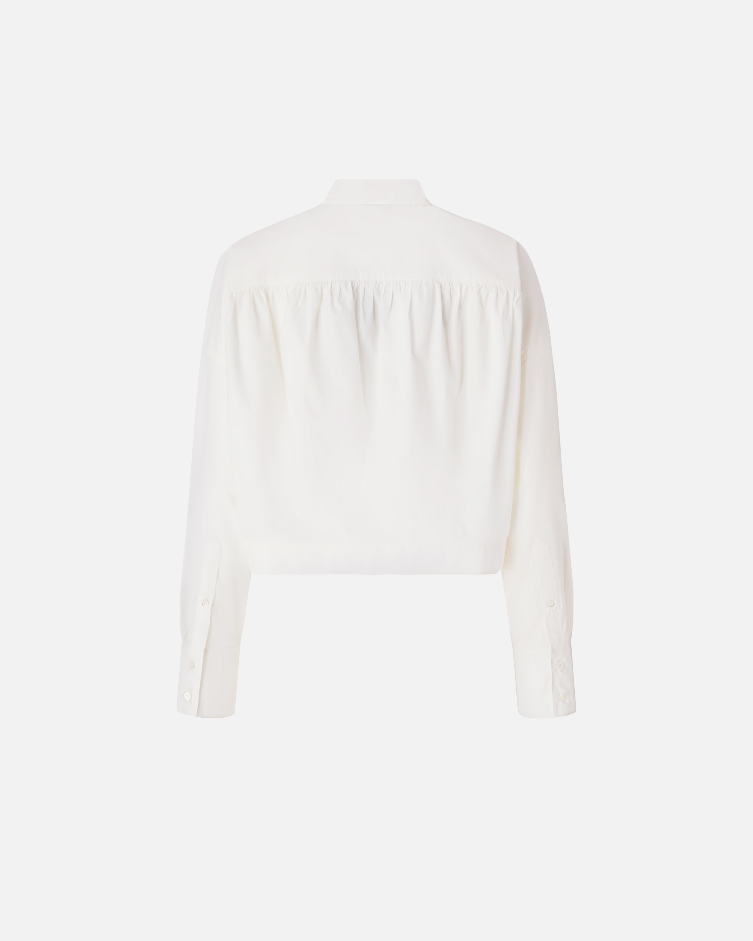 Chemise cropped avec dos froncé PINKO Blanc