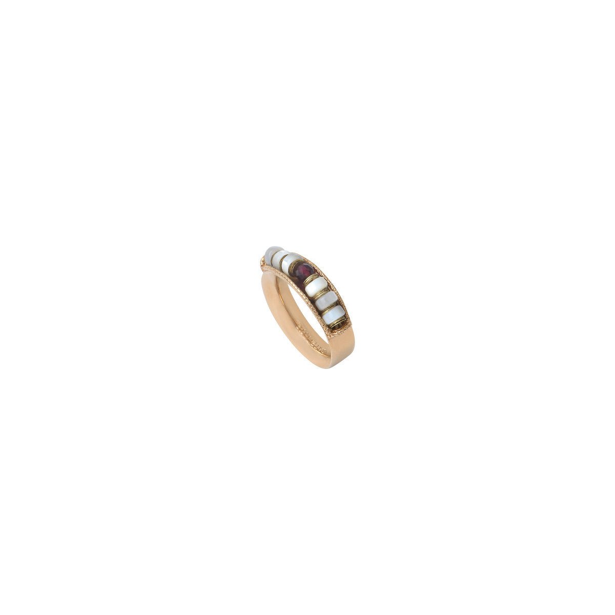 Wide ring SATELLITE PARIS White