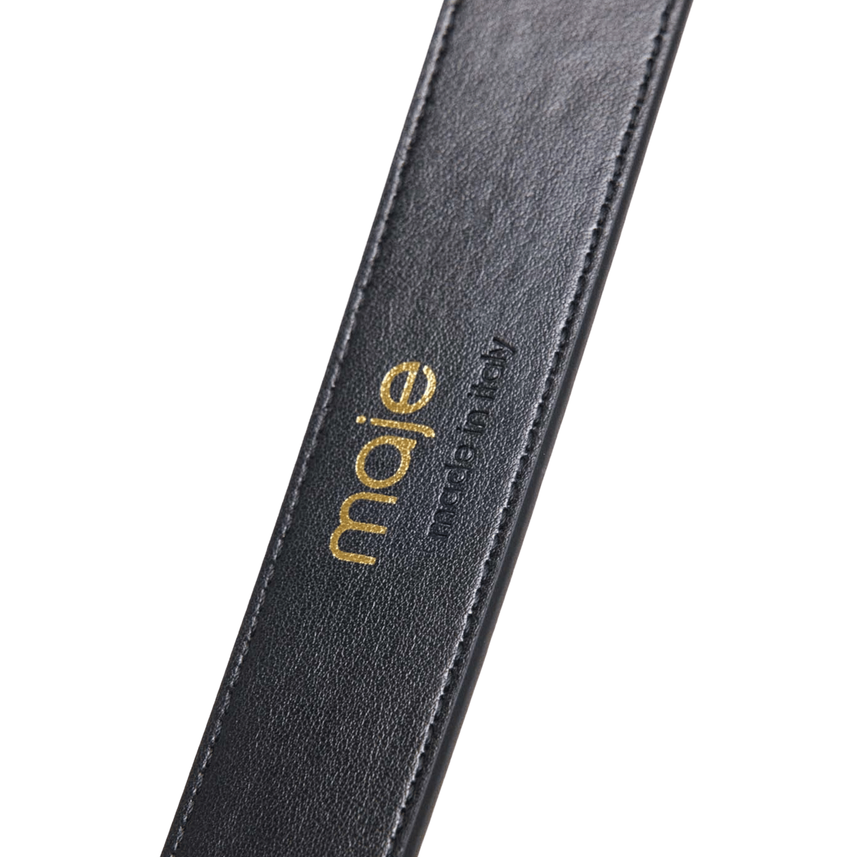 Ceinture en cuir MAJE Noir