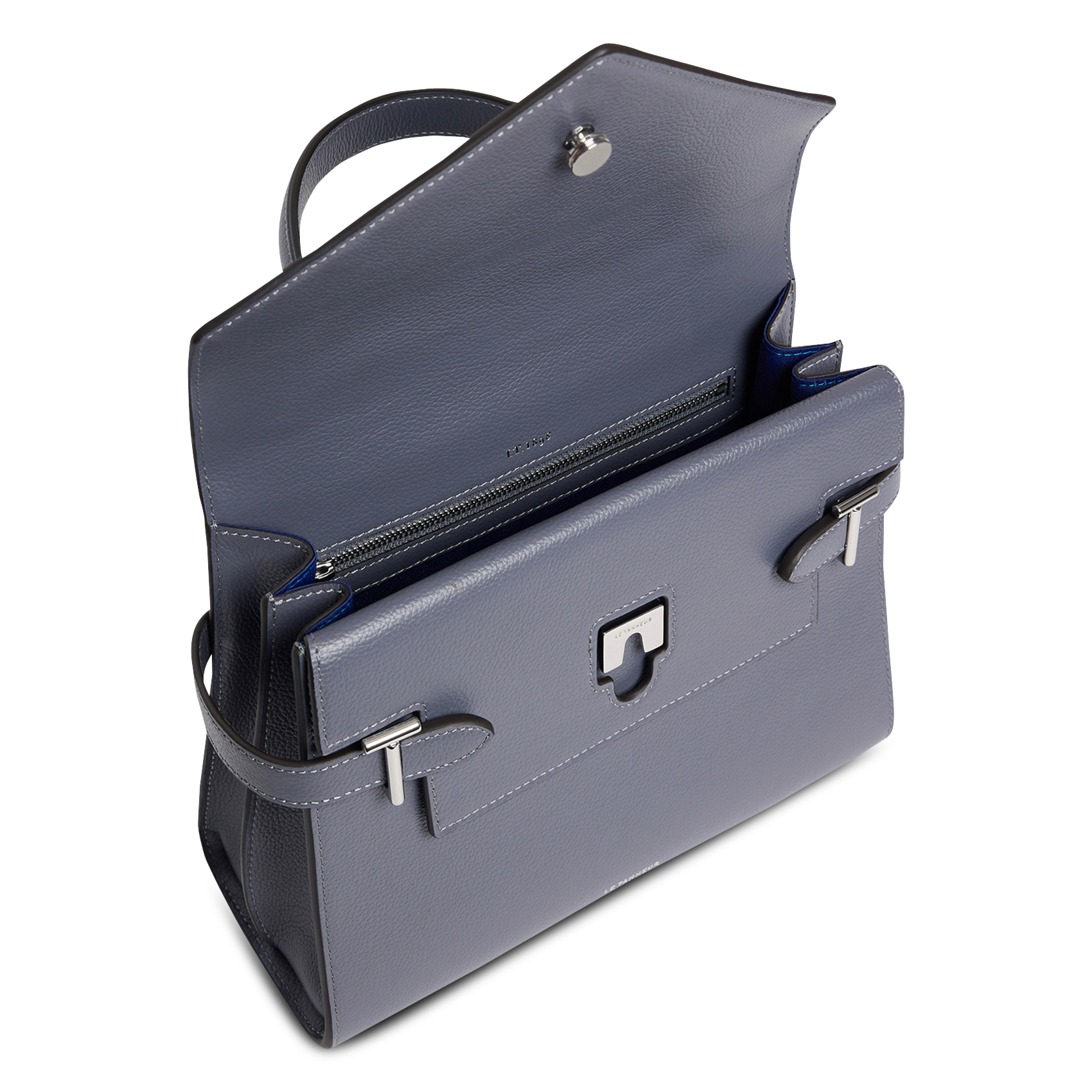 Sac à main en cuir | Bleu LE TANNEUR Femme