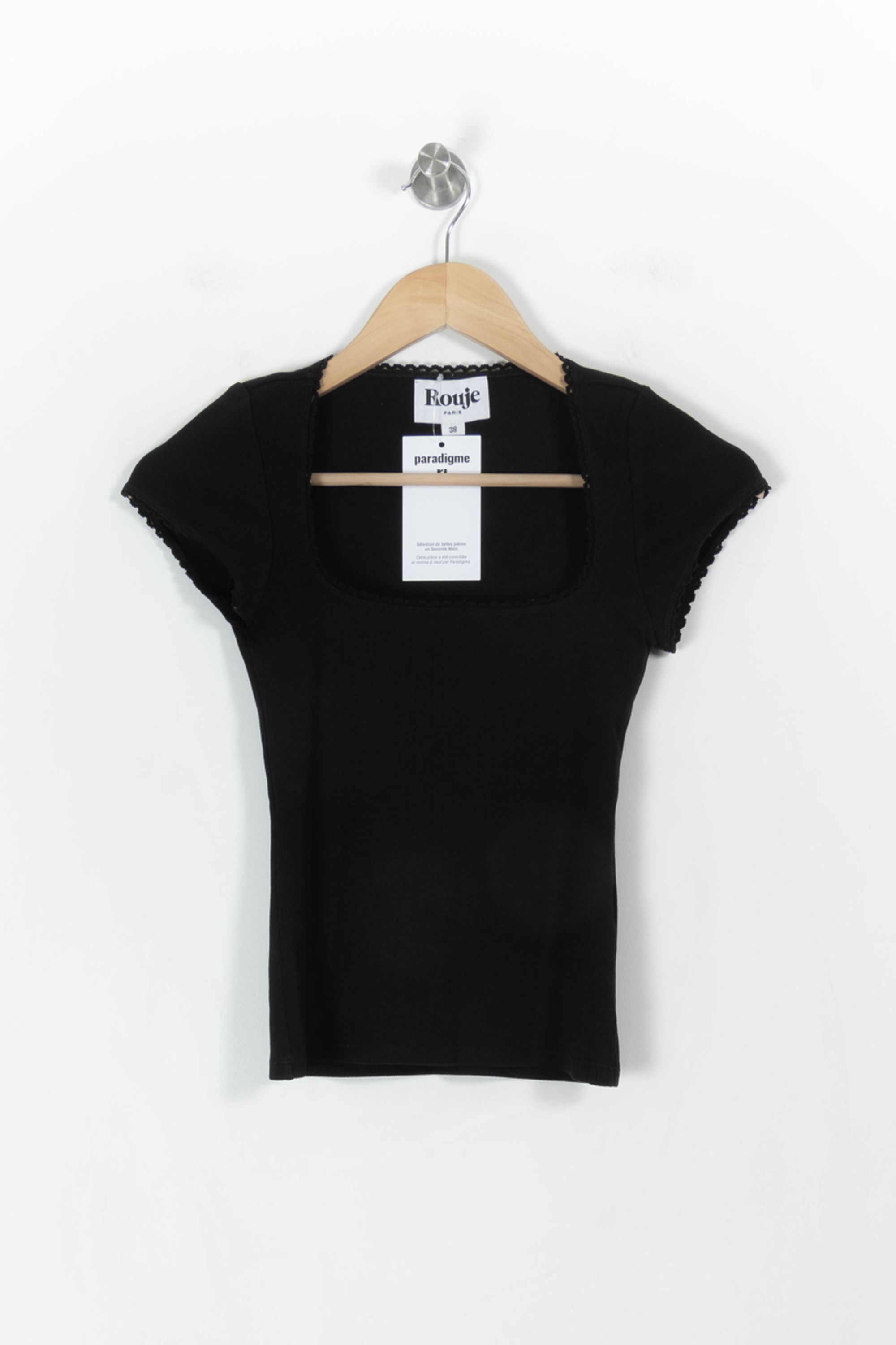 T-shirt ROUJE - Seconde Main Black