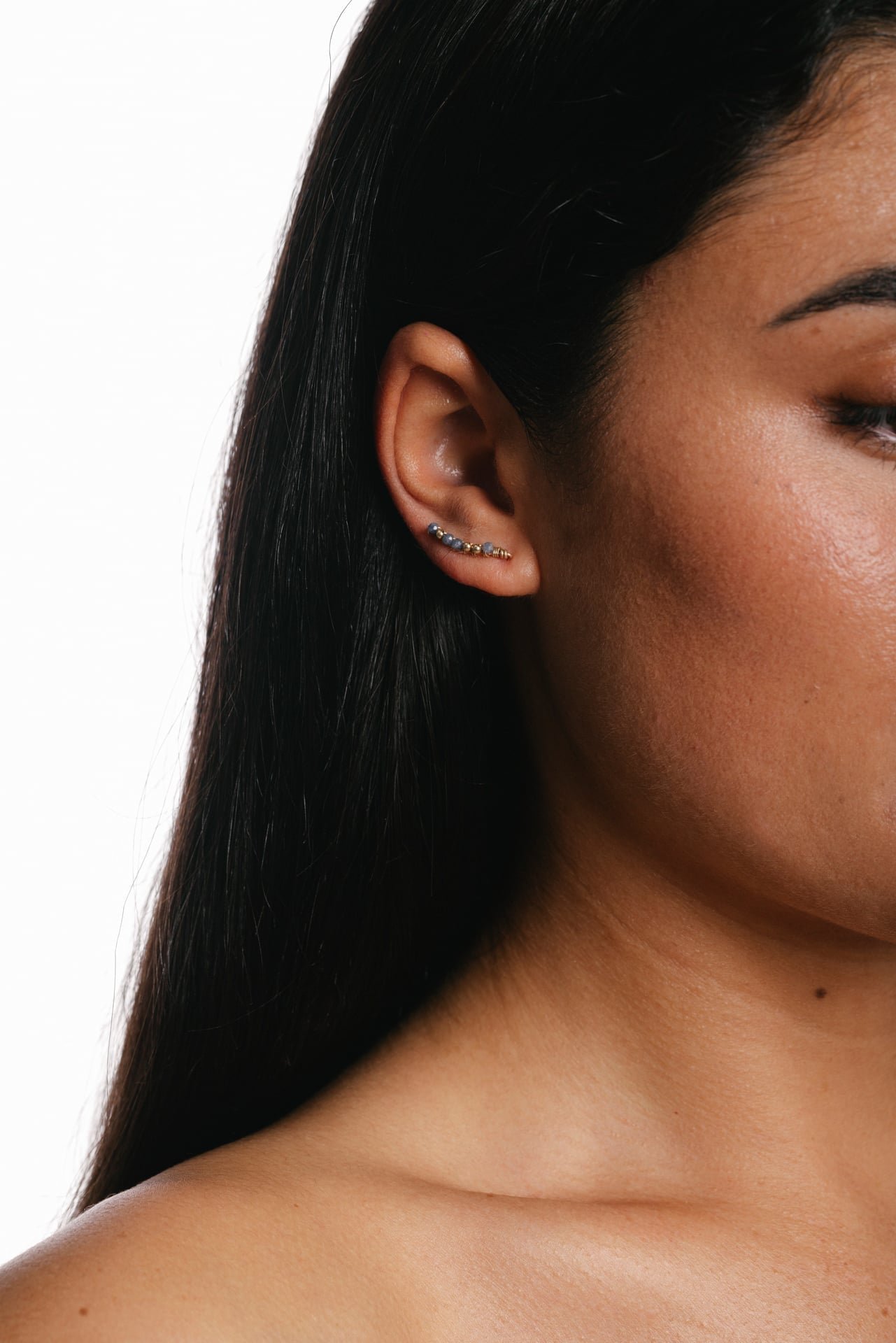 Climber Earrings - Sapphire YAY Blue