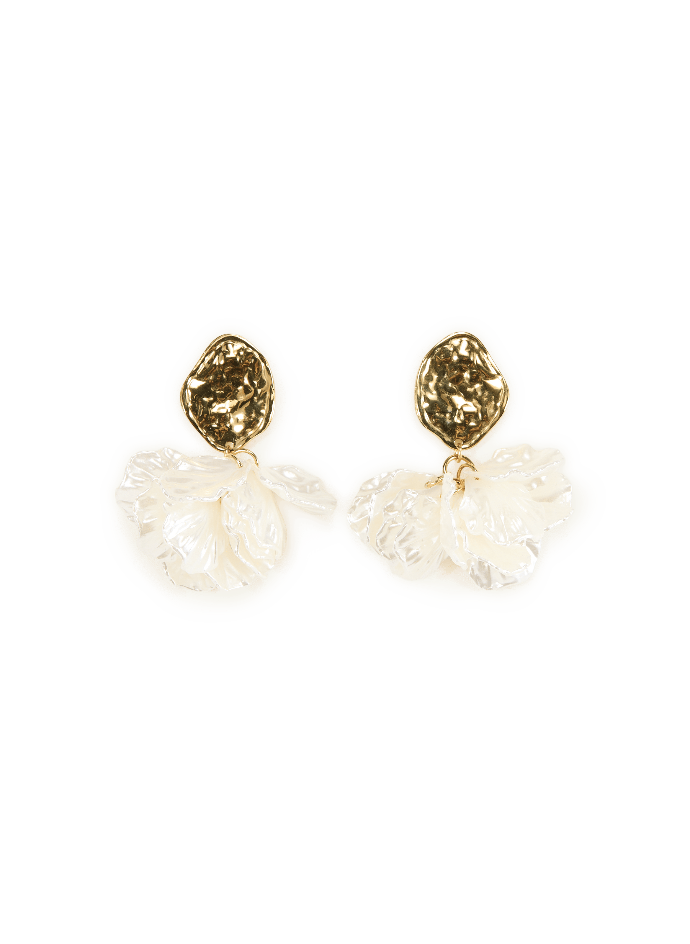 Flower earrings AU PRINTEMPS PARIS White