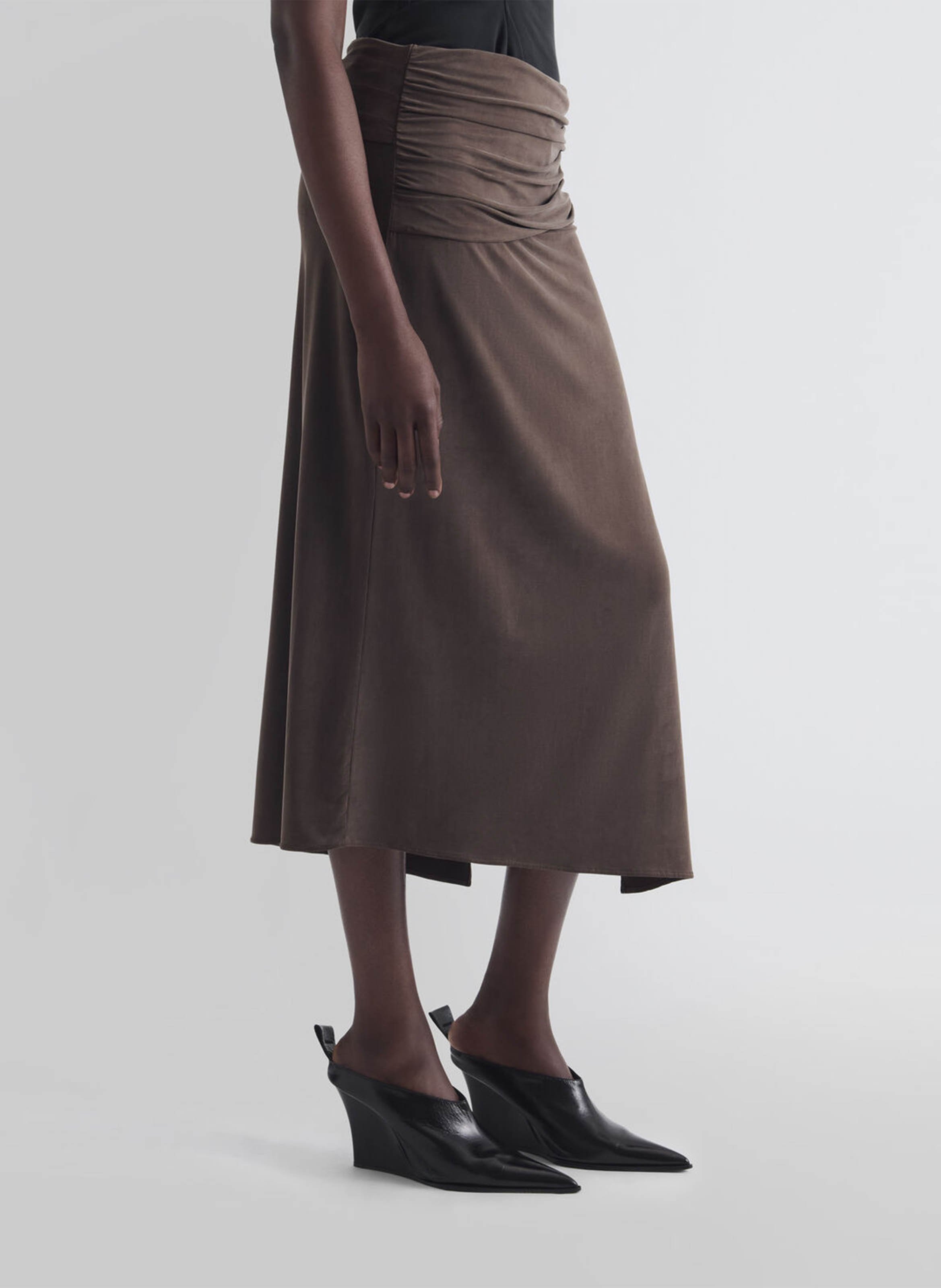 Long straight skirt IRO Brown
