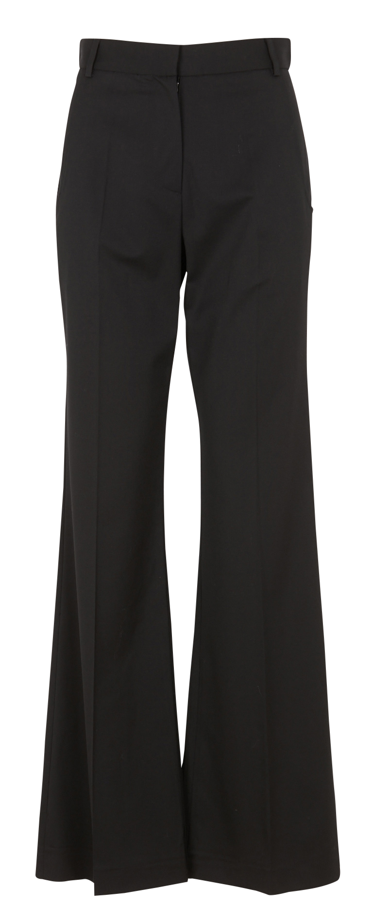 Pantalon flare en laine MARGAUX LONNBERG Noir