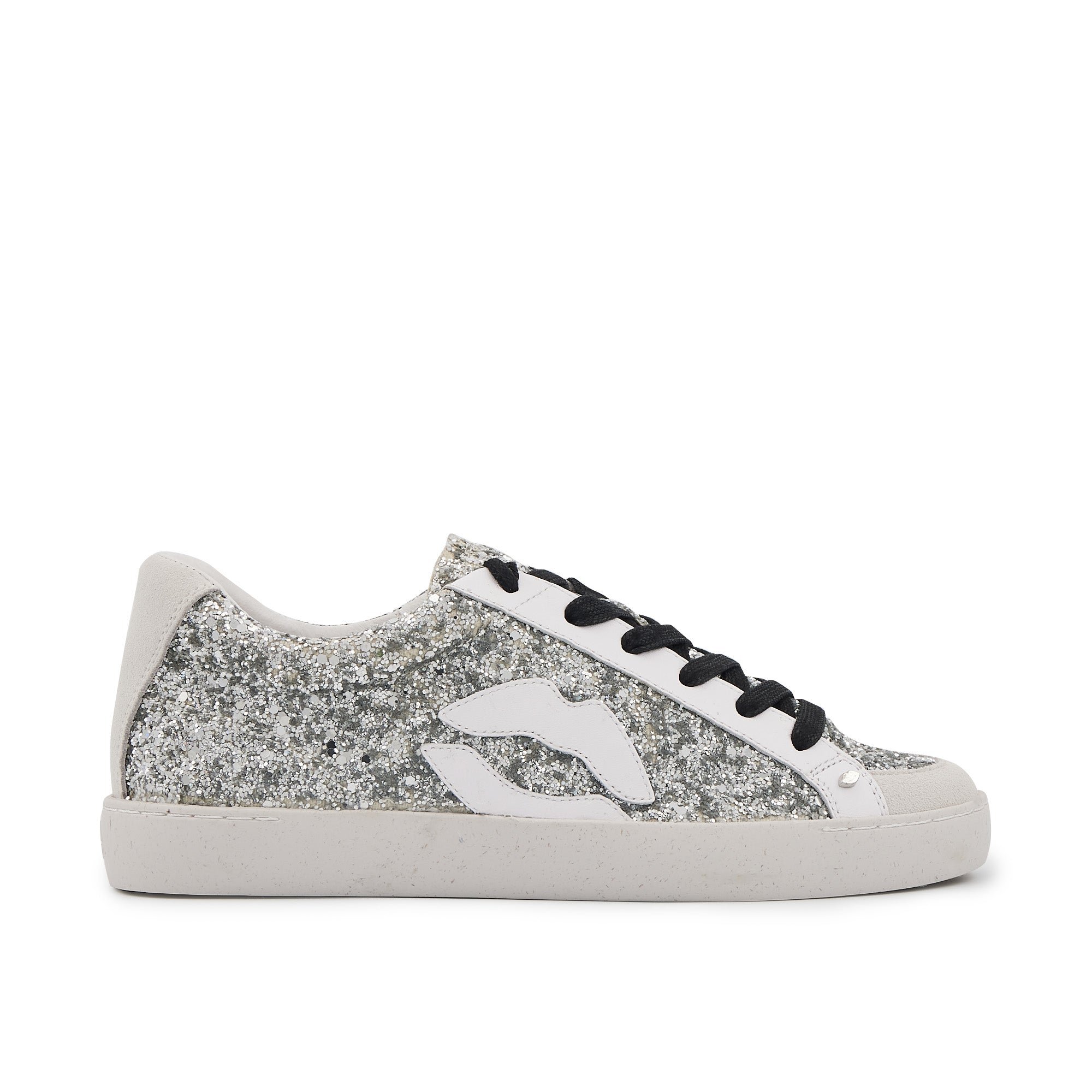 Leather sneakers BONS BAISERS PARIS Silver