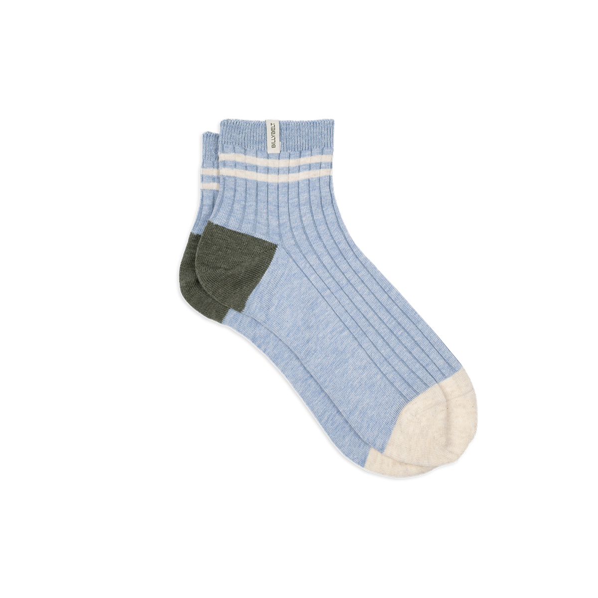 Mid-high combed cotton socks BILLYBELT Blue