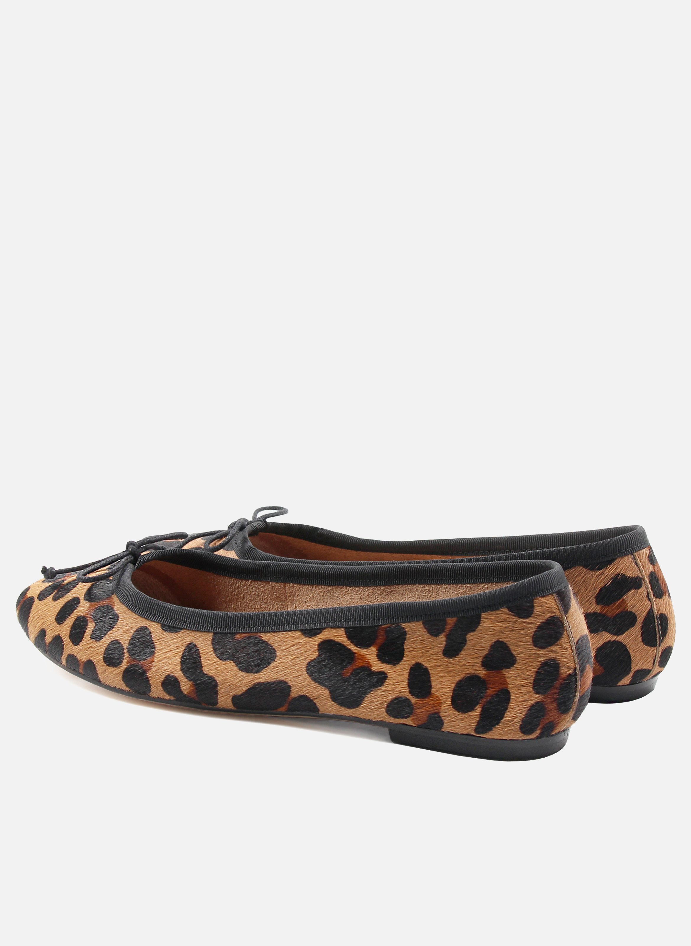 Classic pony leather ballerina flats JULES & JENN Multicolored