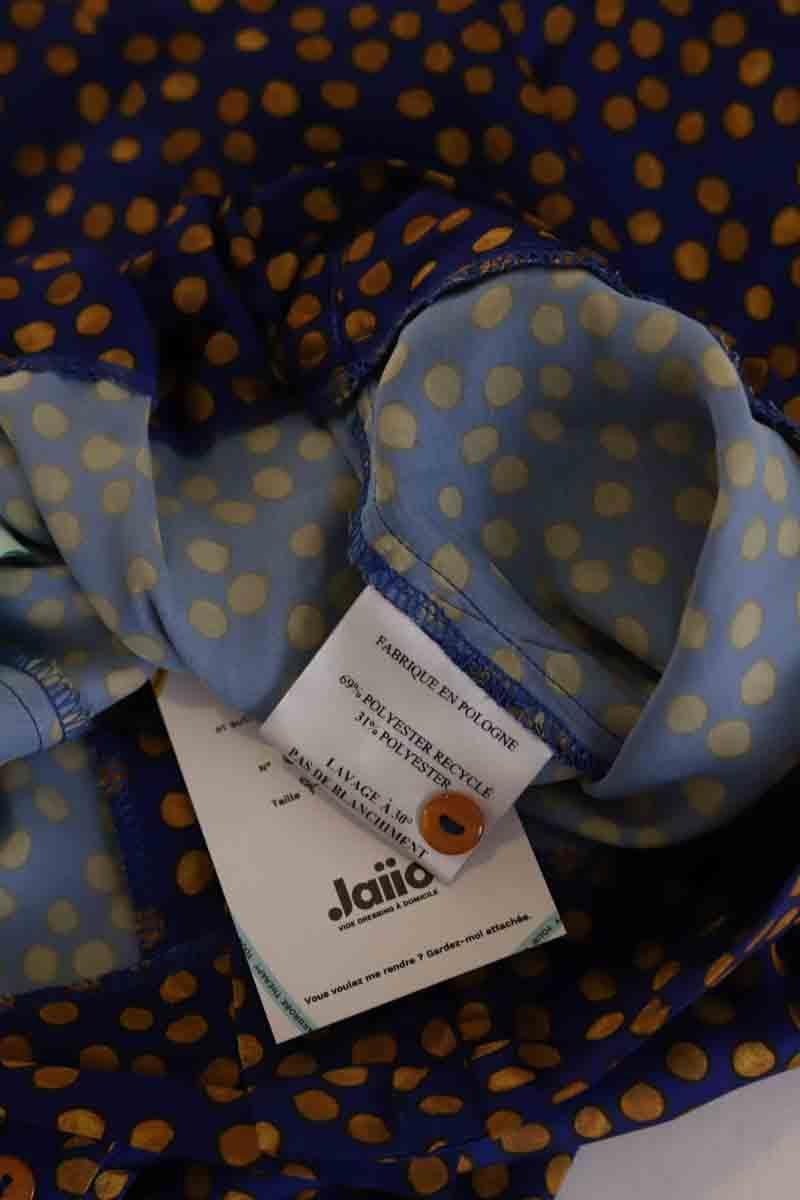 Silk wide-leg cropped trousers HEIMSTONE - Seconde Main Blue