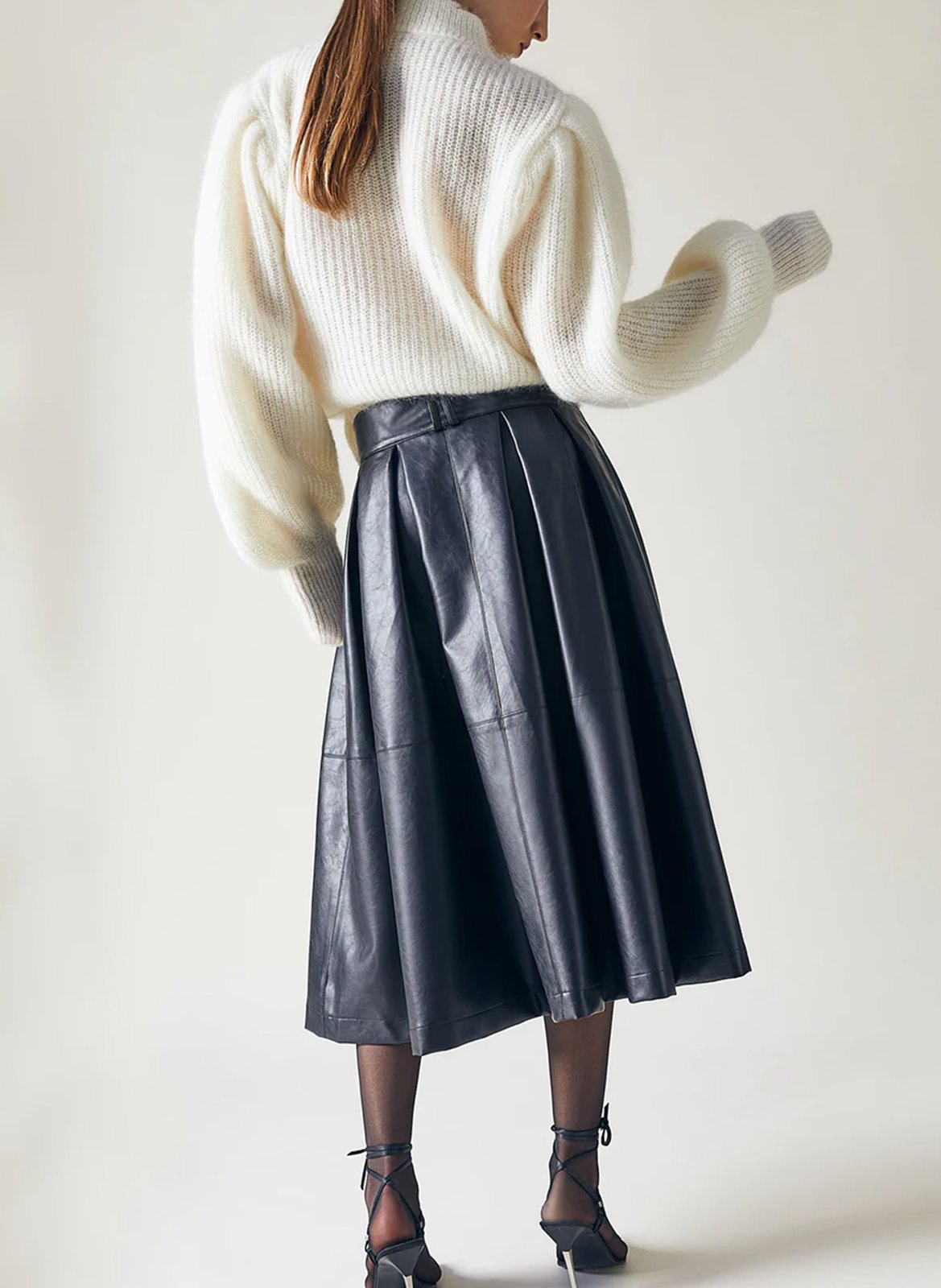 Cardigan en mohair et laine mélangé THE LABEL EDITION Blanc