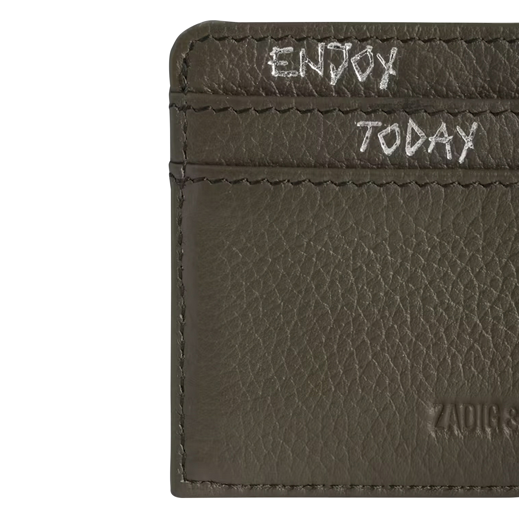 Porte cartes en cuir ZADIG&VOLTAIRE Vert