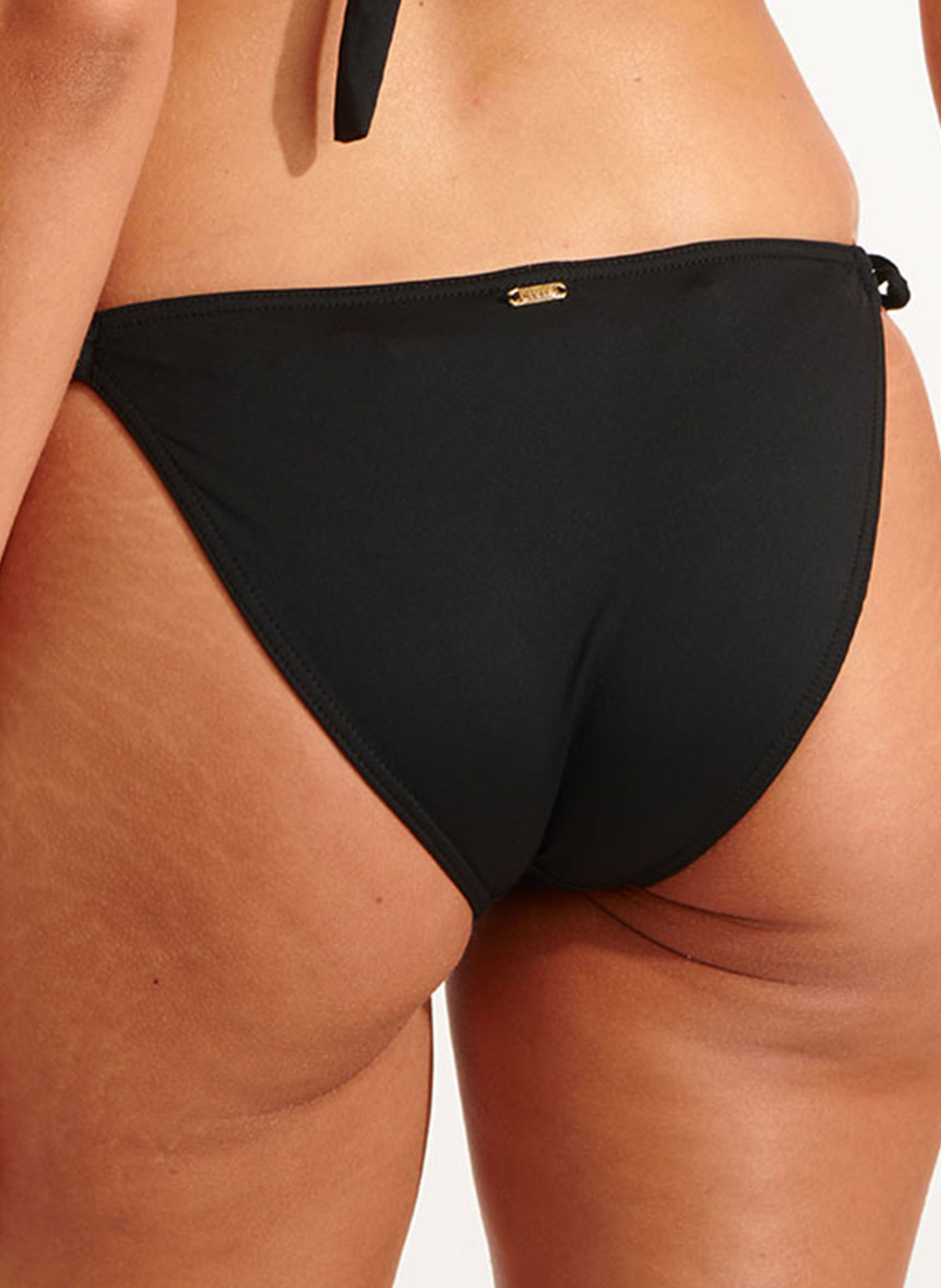 Screen-printed triangle bikini LIVIA Black